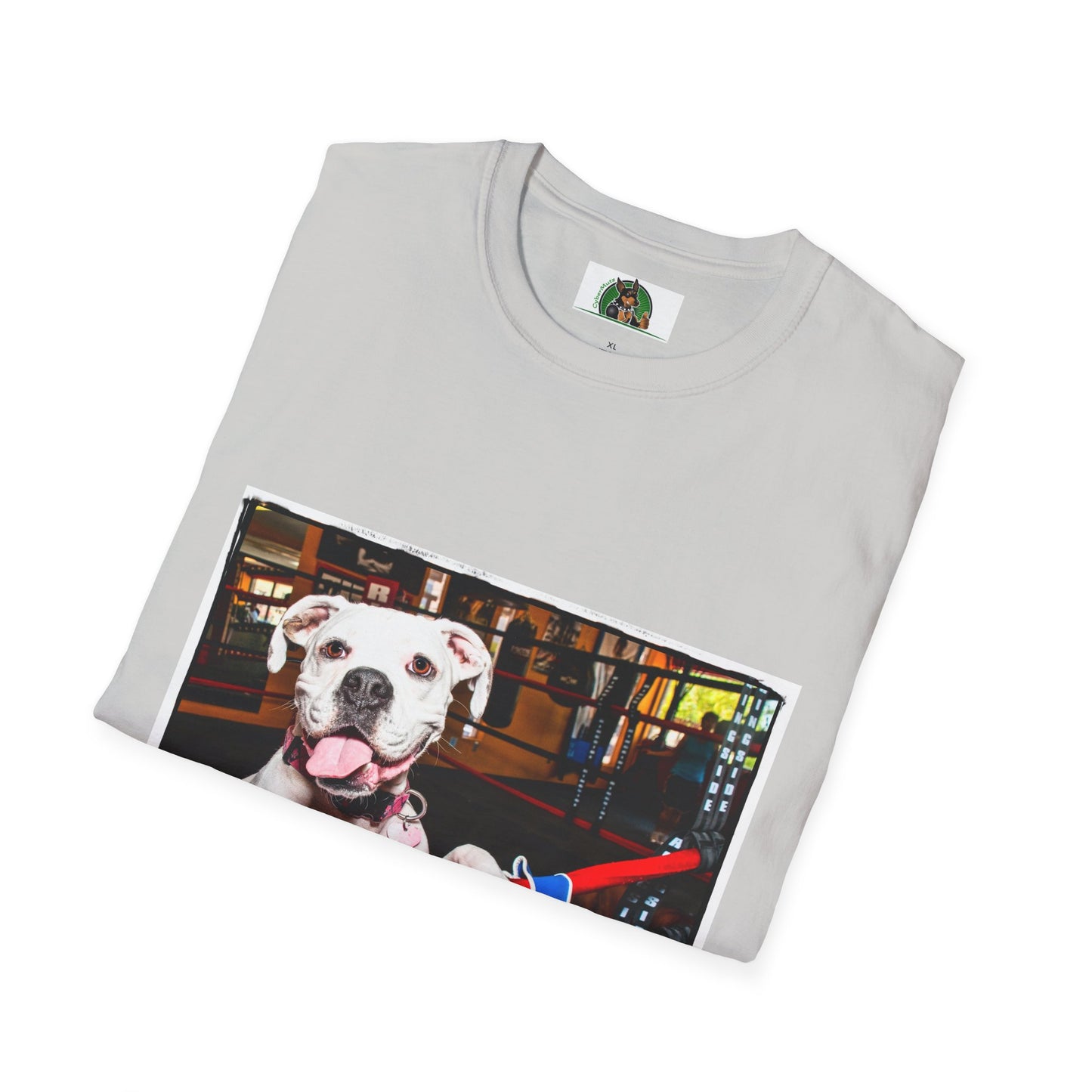 Boxer Dog In Boxing Ring Shirt T-Shirt Printify   