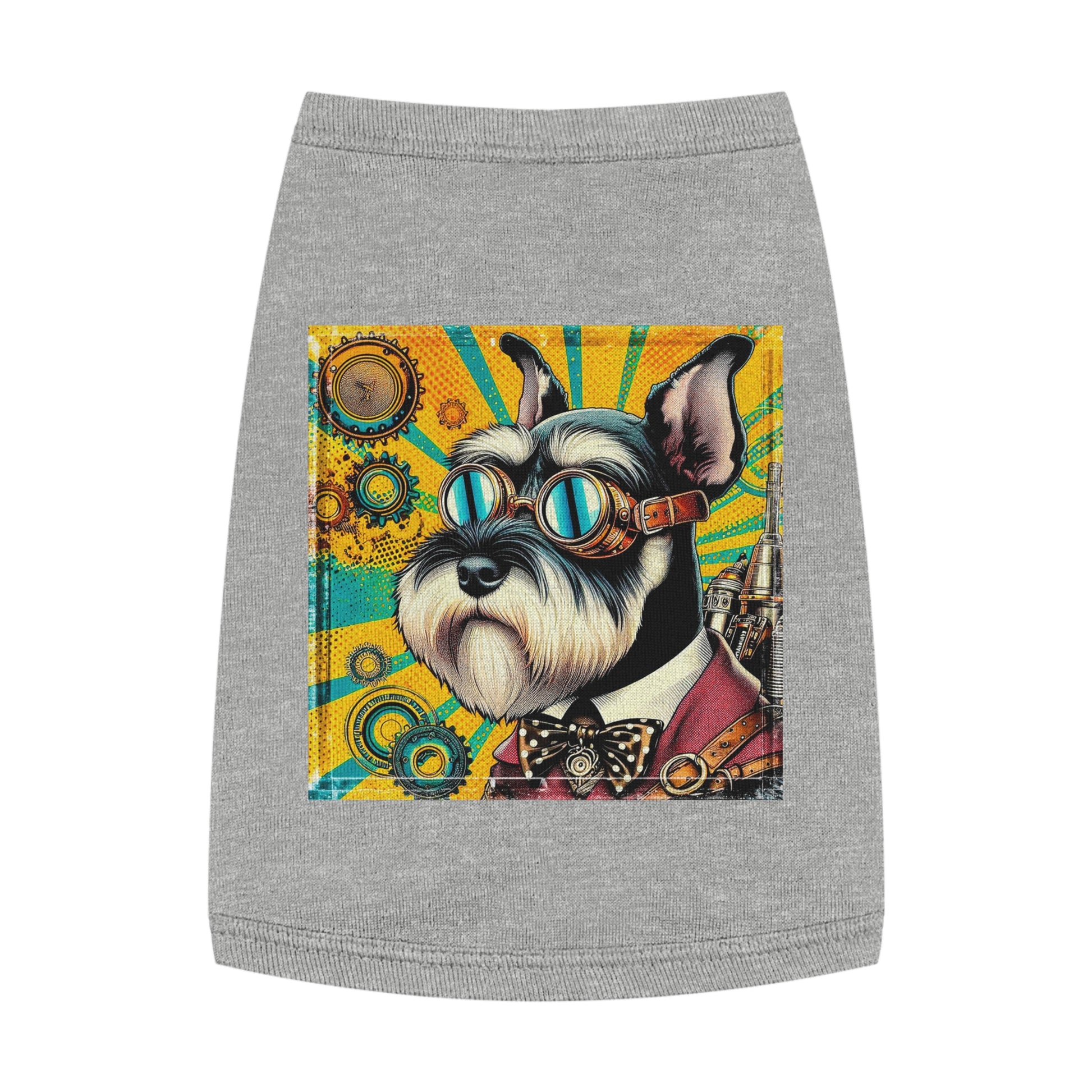 Pet Tank Top Miniature Schnauzer Pets Printify M Heather 