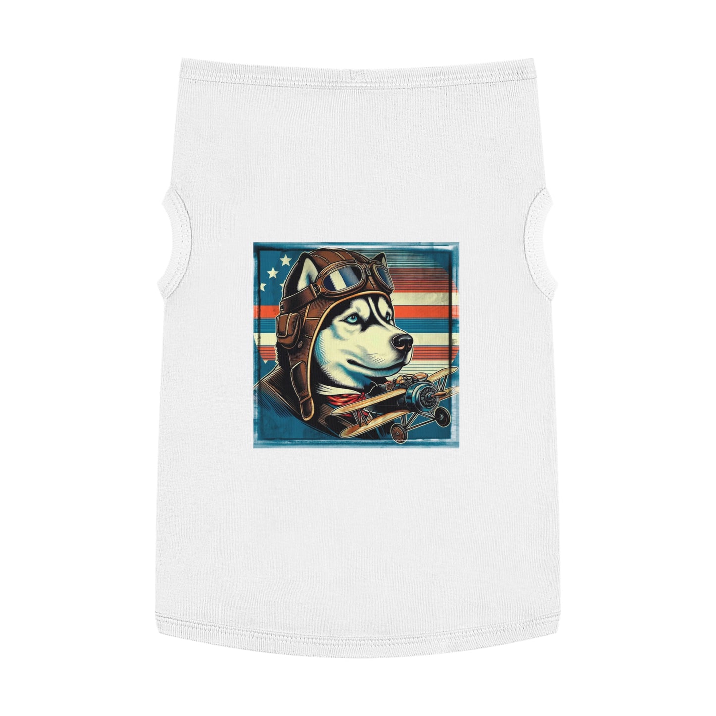 Pet Tank Top Husky Pets Printify XL White 