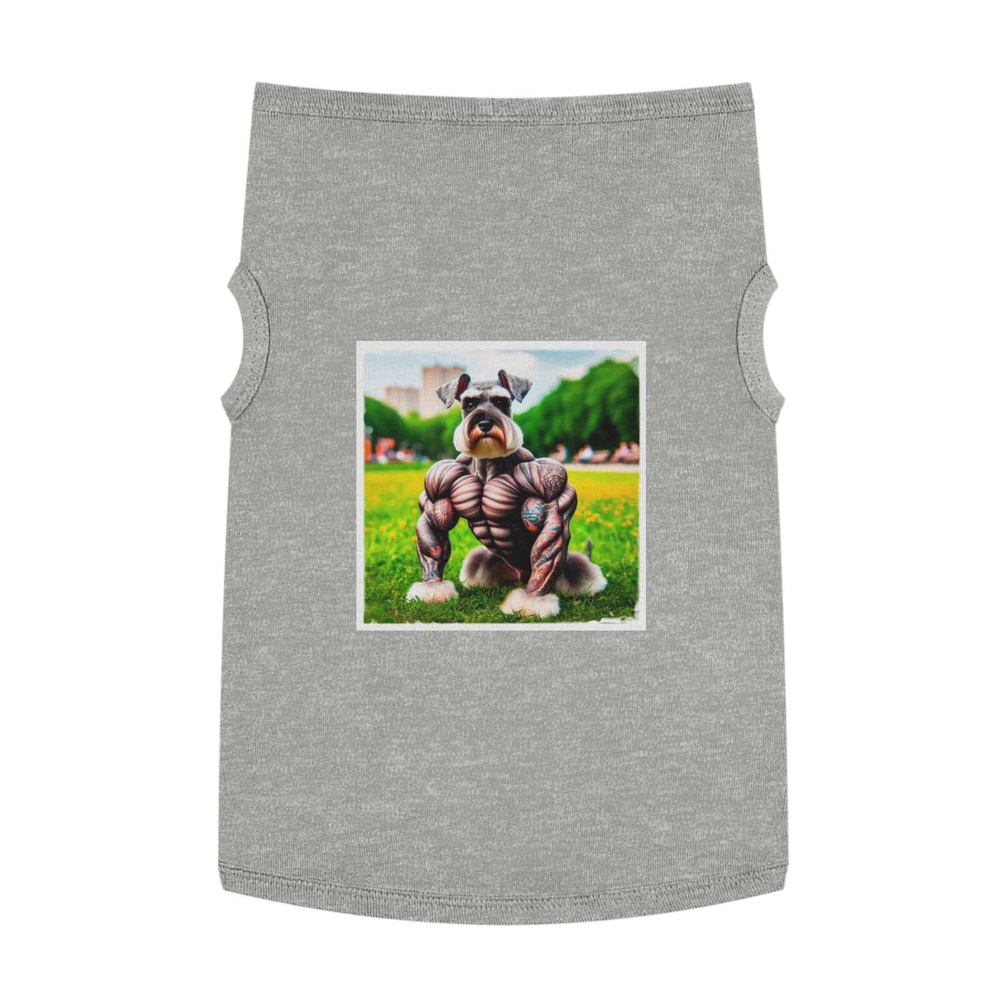 Pet Tank Top Miniature Schnauzer Pets Printify XL Heather 