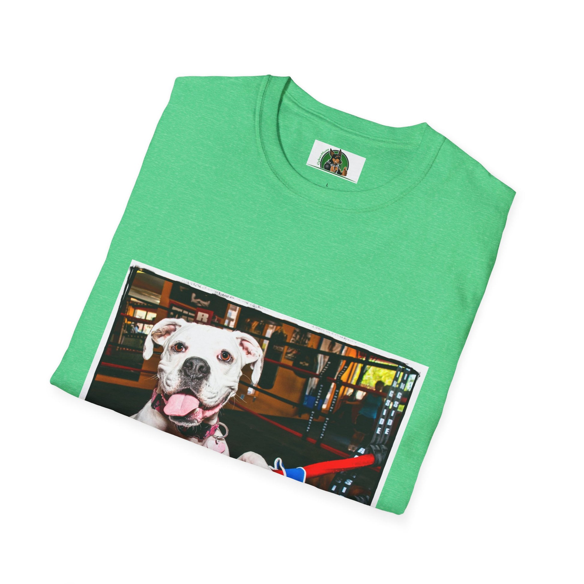 Boxer Dog In Boxing Ring Shirt T-Shirt Printify   