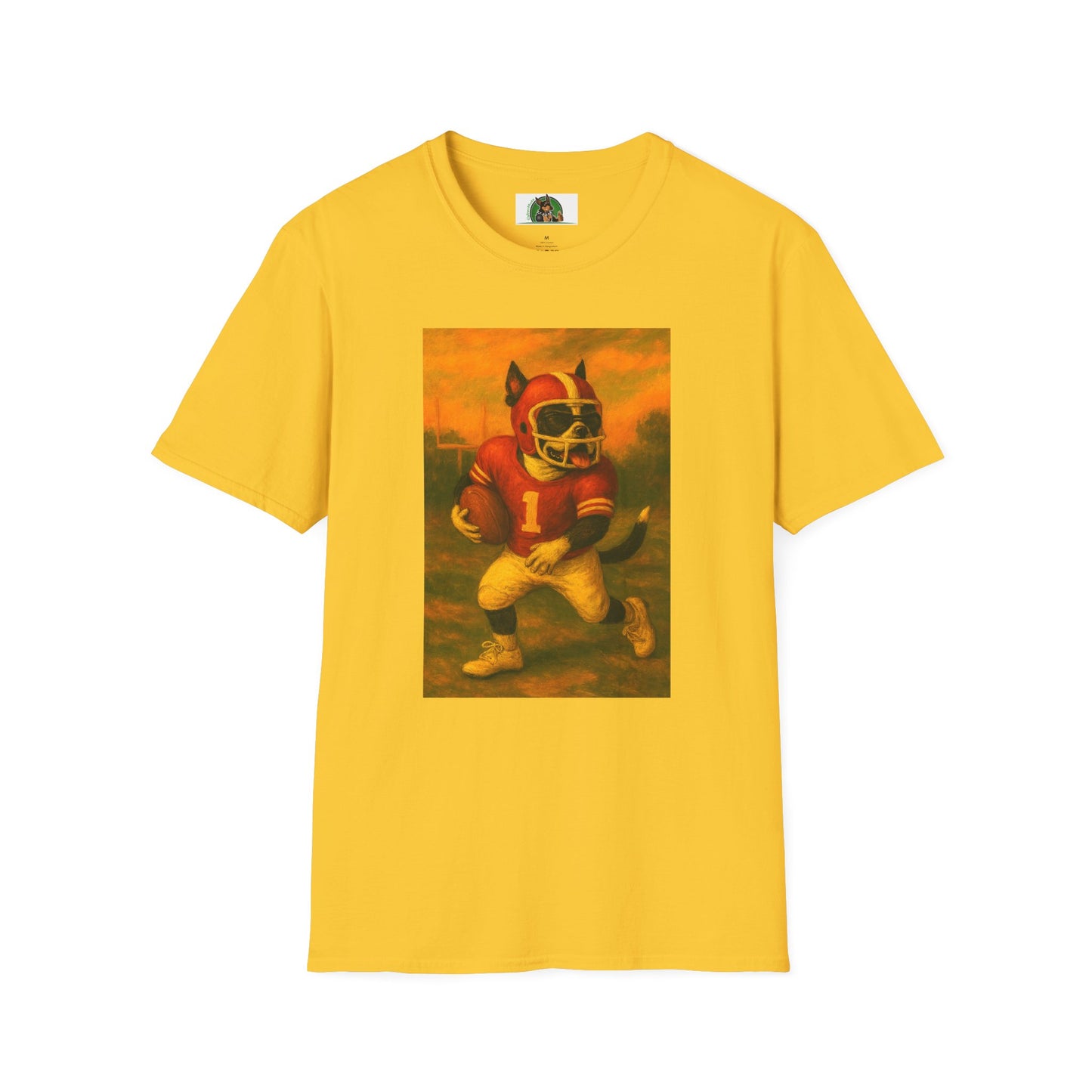 Sports Boston Terrier Football Unisex T-Shirt T-Shirt Printify Daisy S