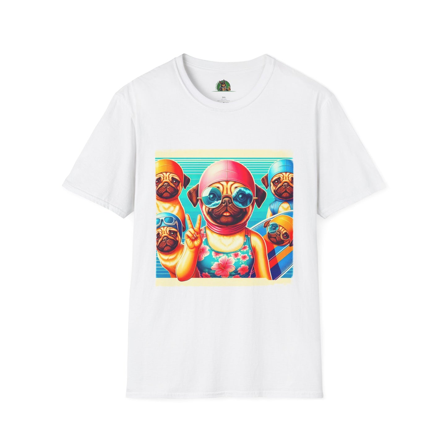 Pugs T-Shirt Printify XS White 