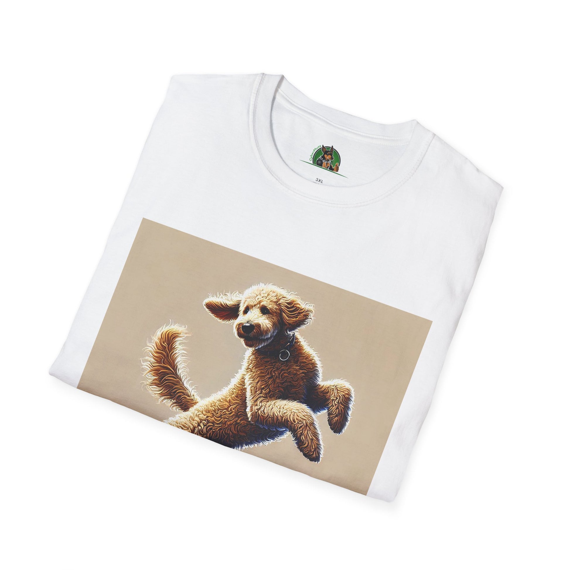 Dancing Golden Doodle T-Shirt T-Shirt Printify