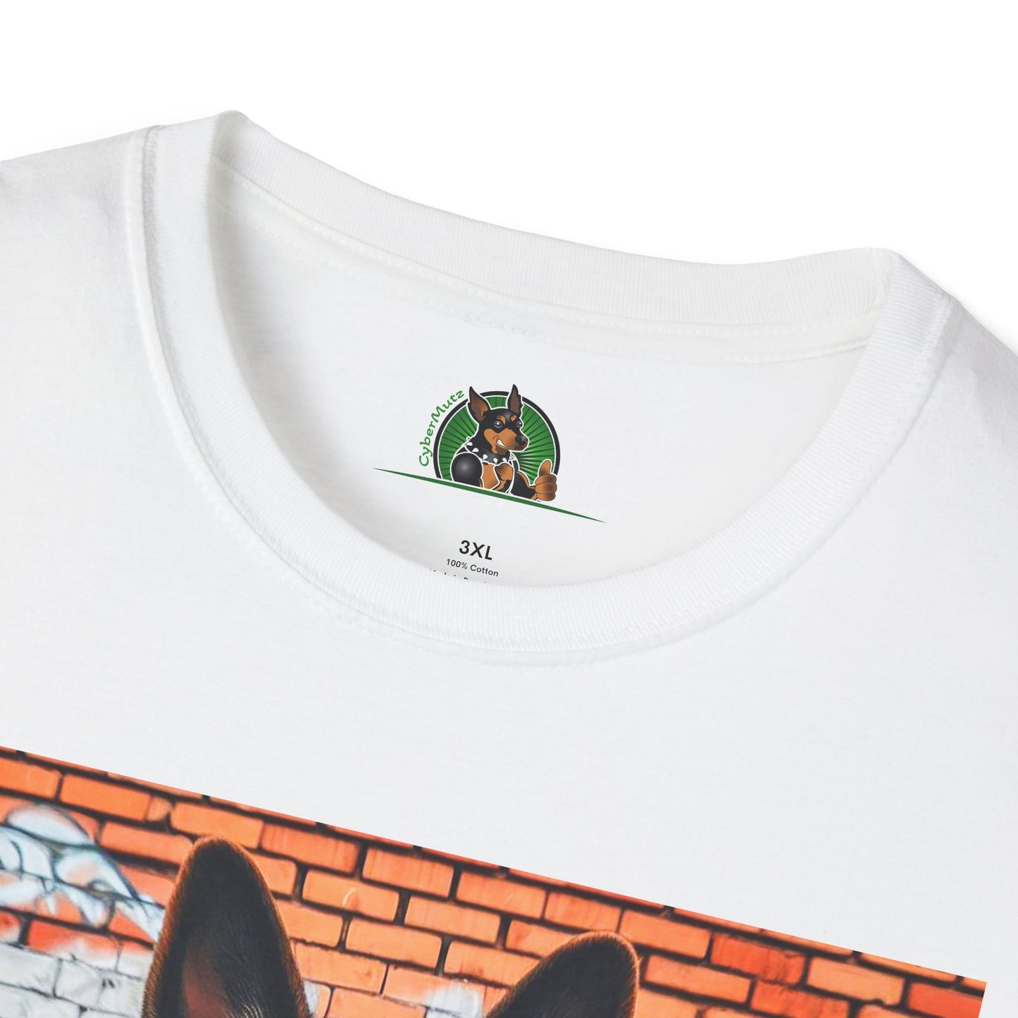 German Shepherd graffiti wall T-Shirt Printify