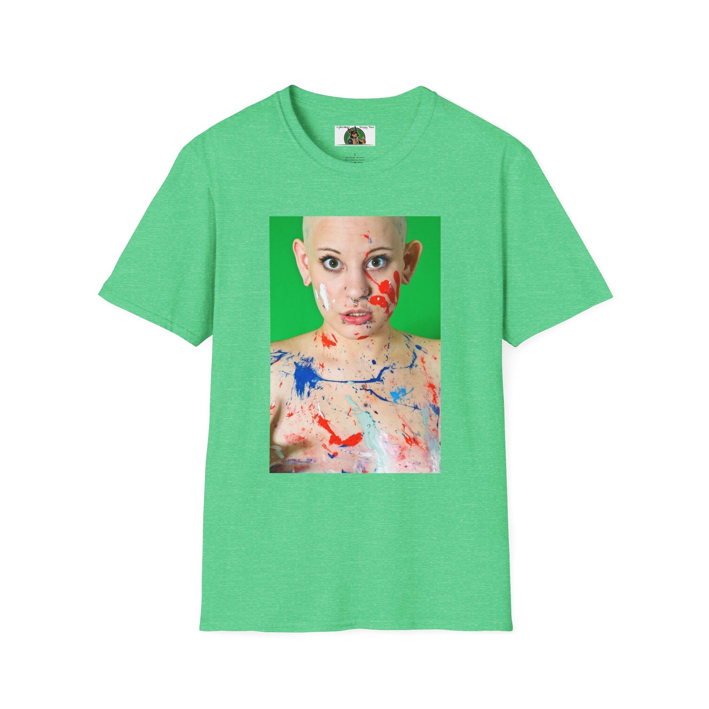 Mis·cel·la·ne·ous Funny Girl T-Shirt Printify S Heather Irish Green 