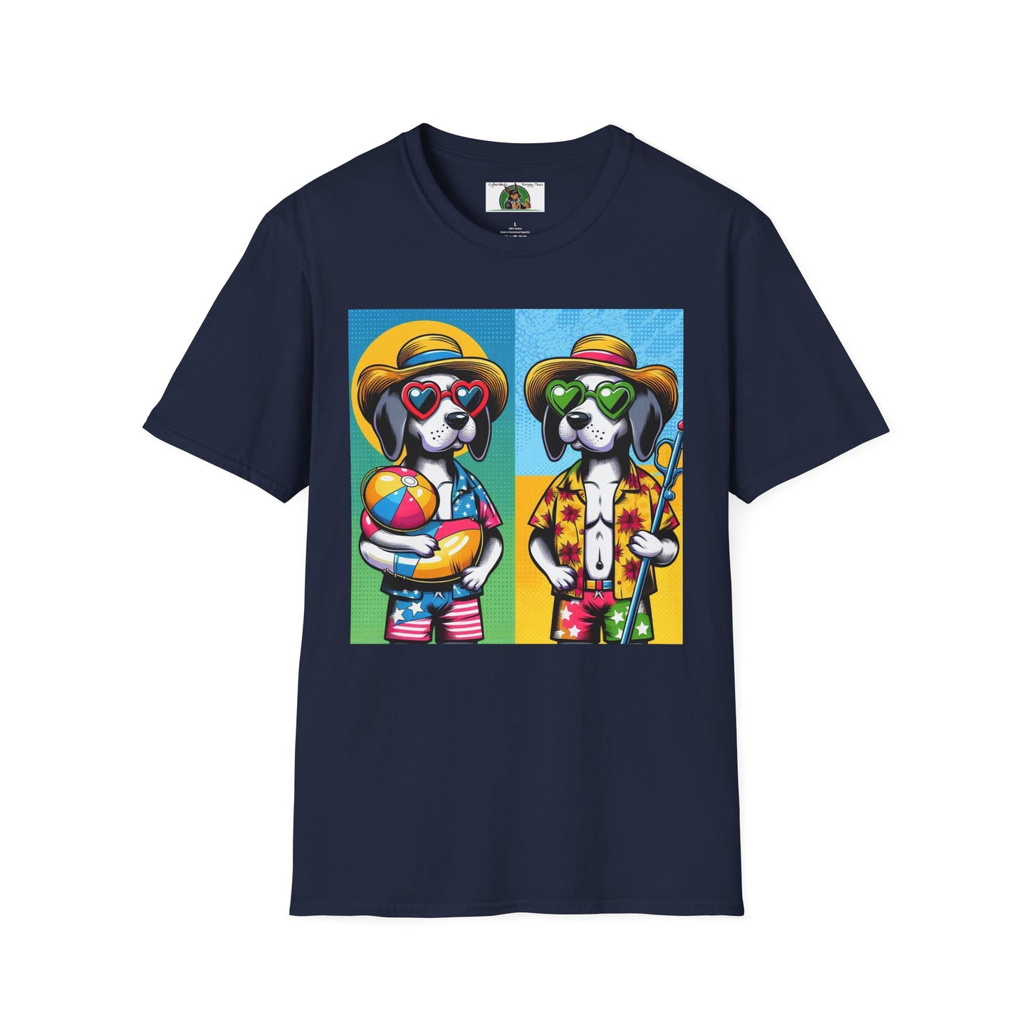 Wacky Pop Art T-Shirt Printify Navy S 