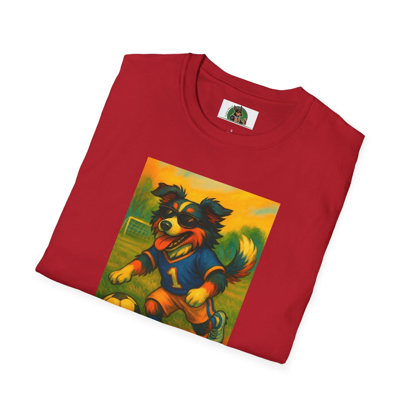 Sports Soccer Australian Shepherd Unisex T-Shirt