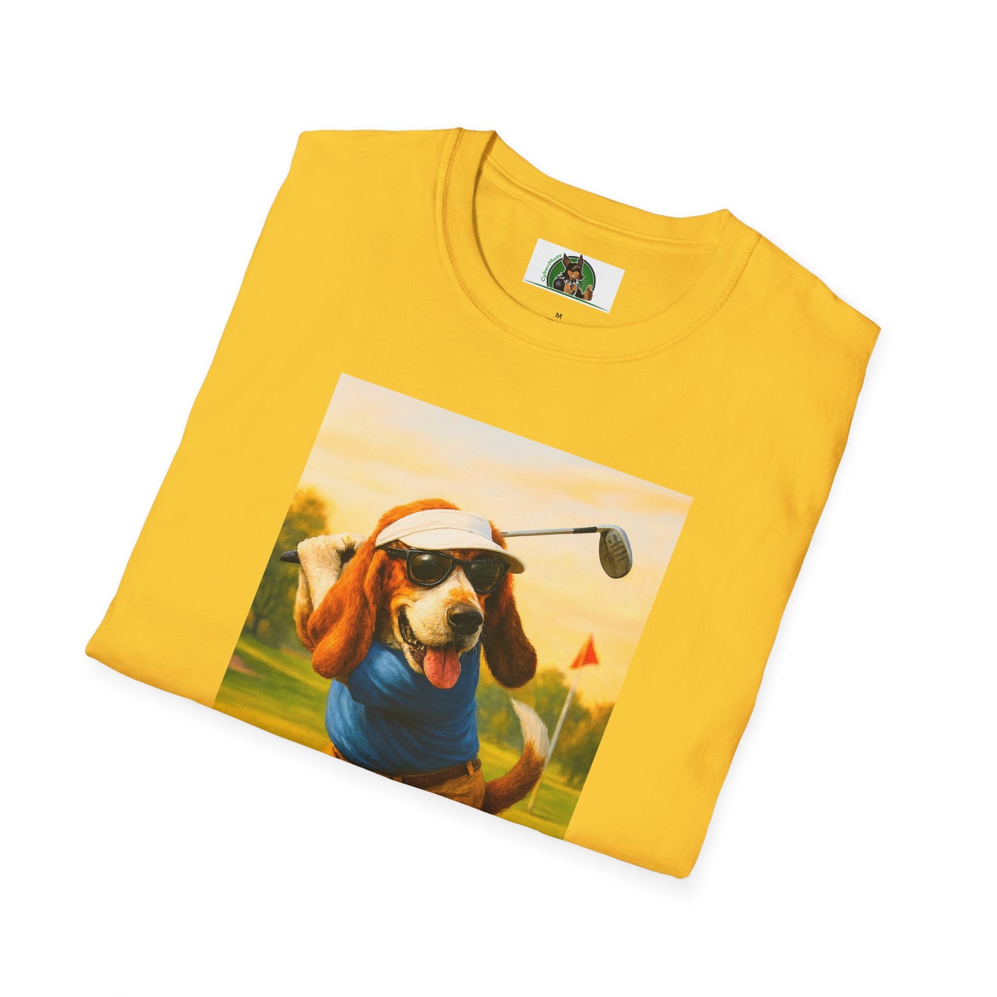 Sports Bassett Hound Dog Golf Unisex T-Shirt