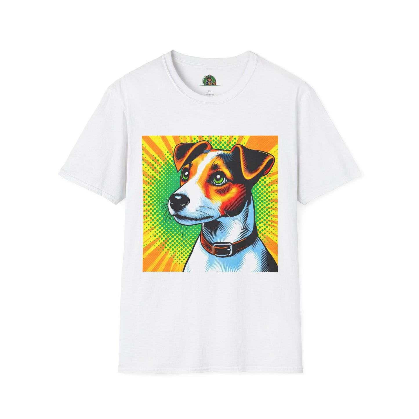 Jack Russell Pop Art T-Shirt Printify S White
