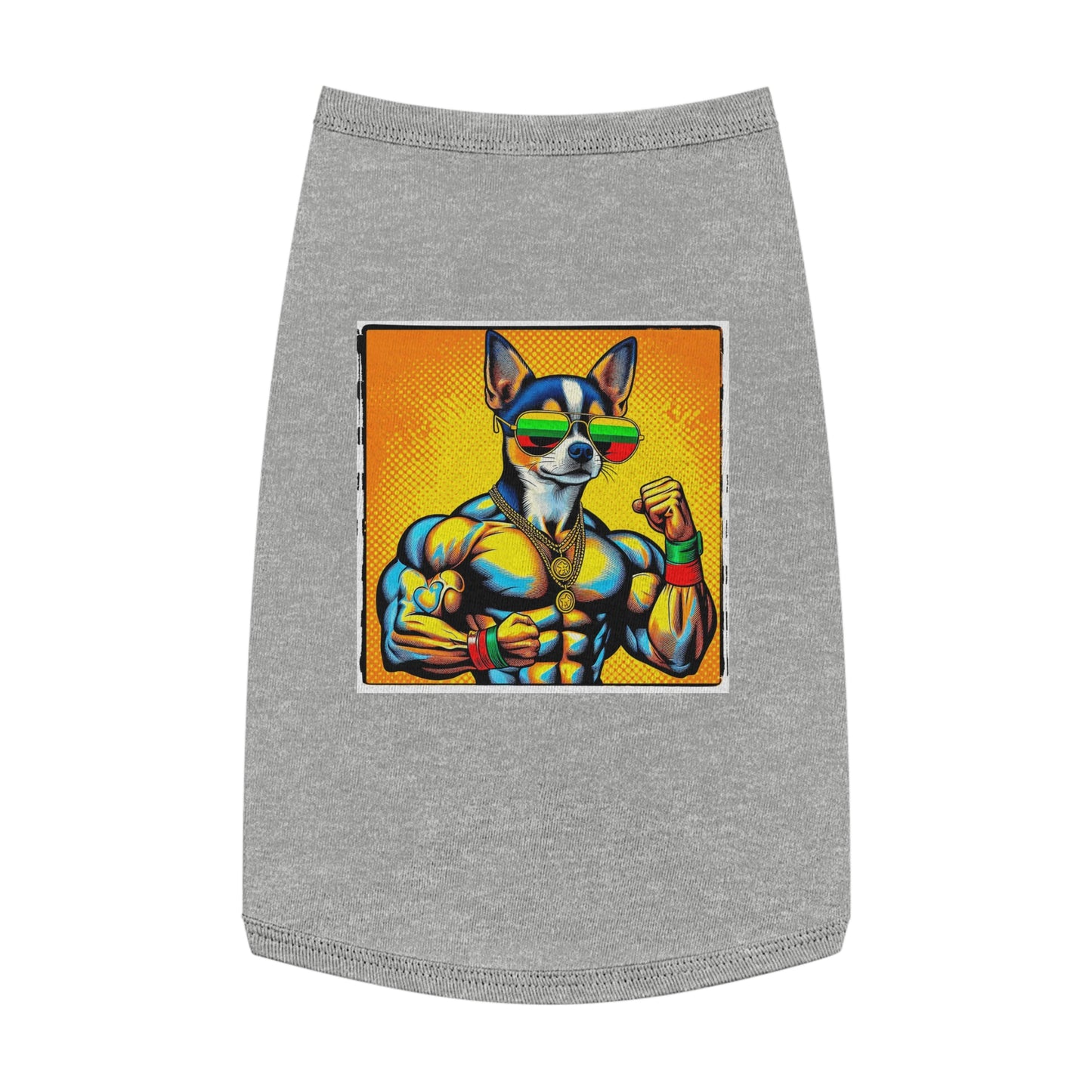 Pet Tank Top Chihuahua Pets Printify L Heather