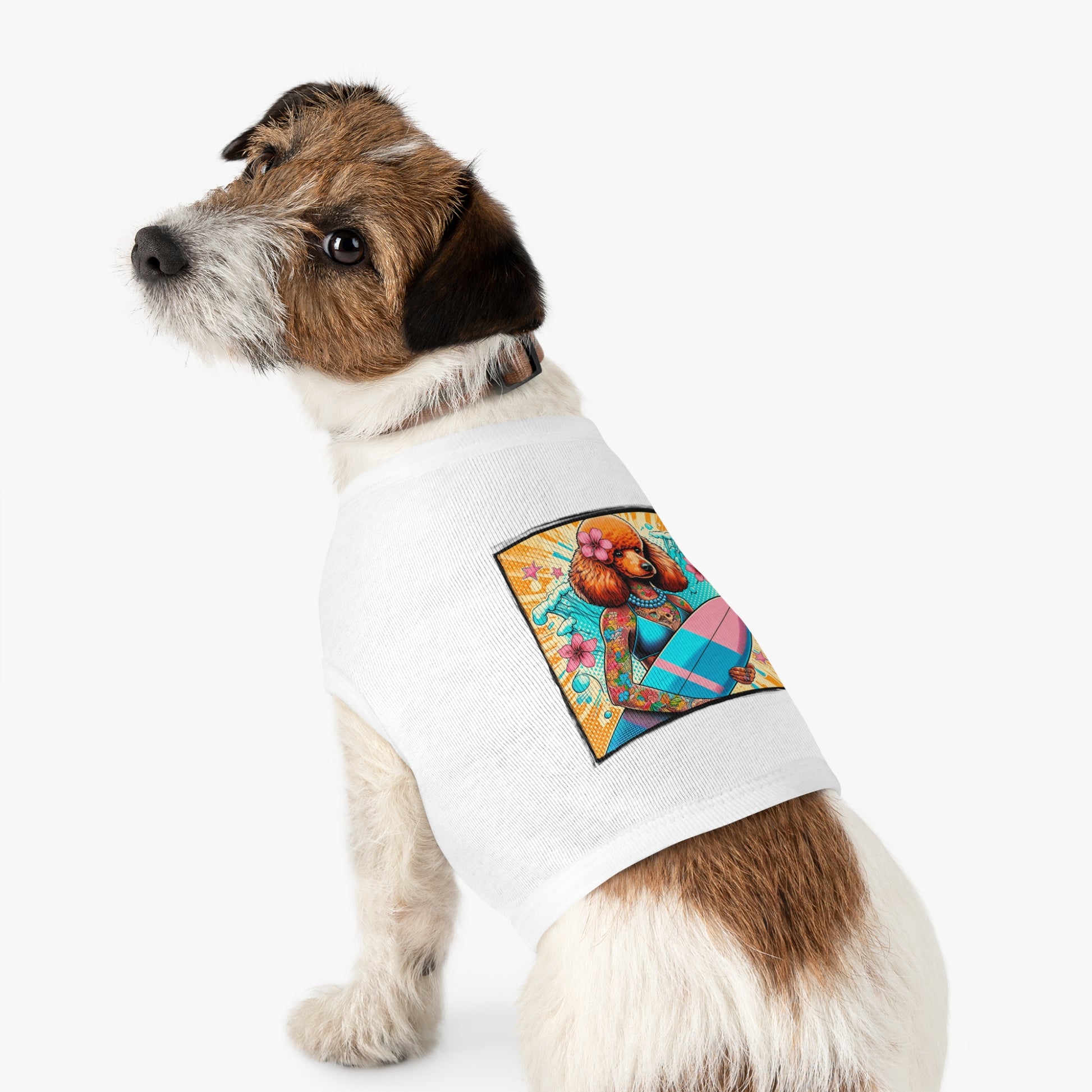Pet Tank Top Poodle fun in the sun Pets Printify