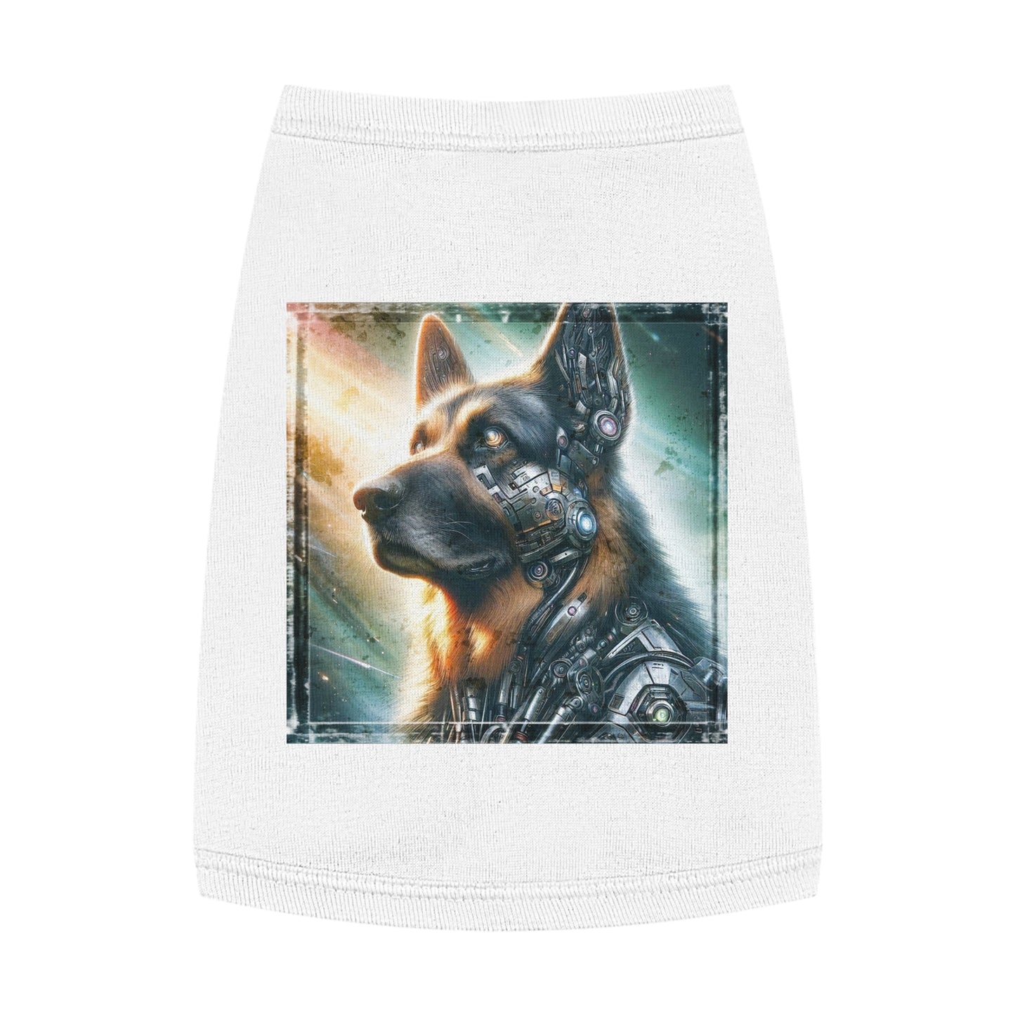 Pet Tank Top German Shepherd Pets Printify M White 