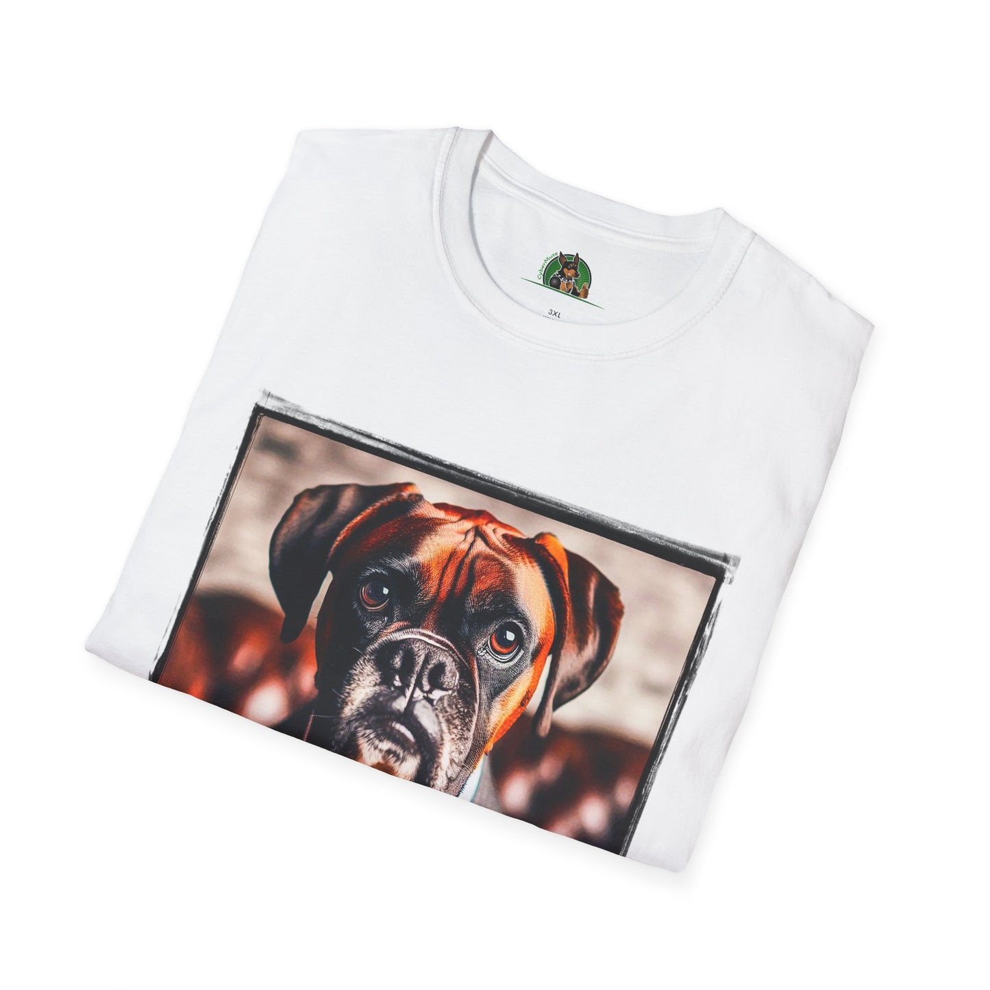 Boxer Dog In Suit Shirt T-Shirt Printify