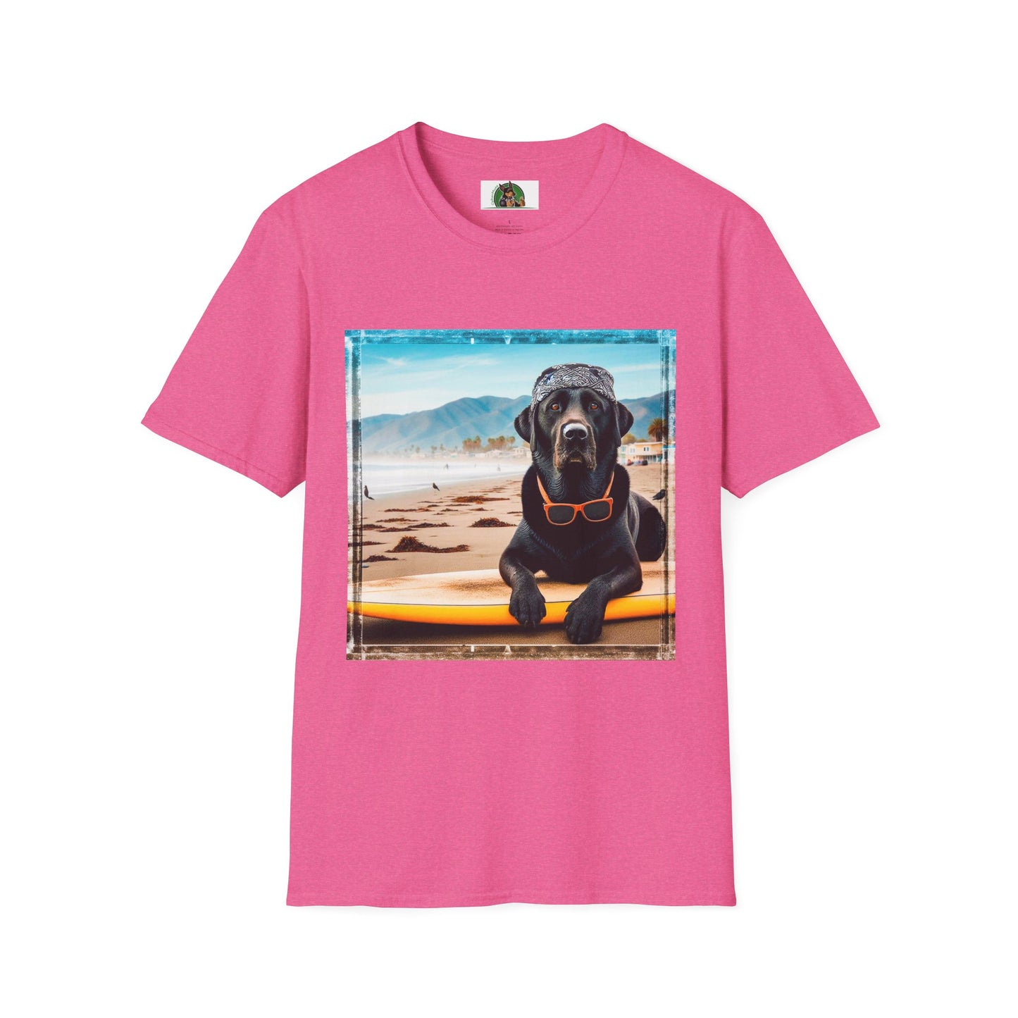 Labrador Retriever T-Shirt Printify S Heather Heliconia 