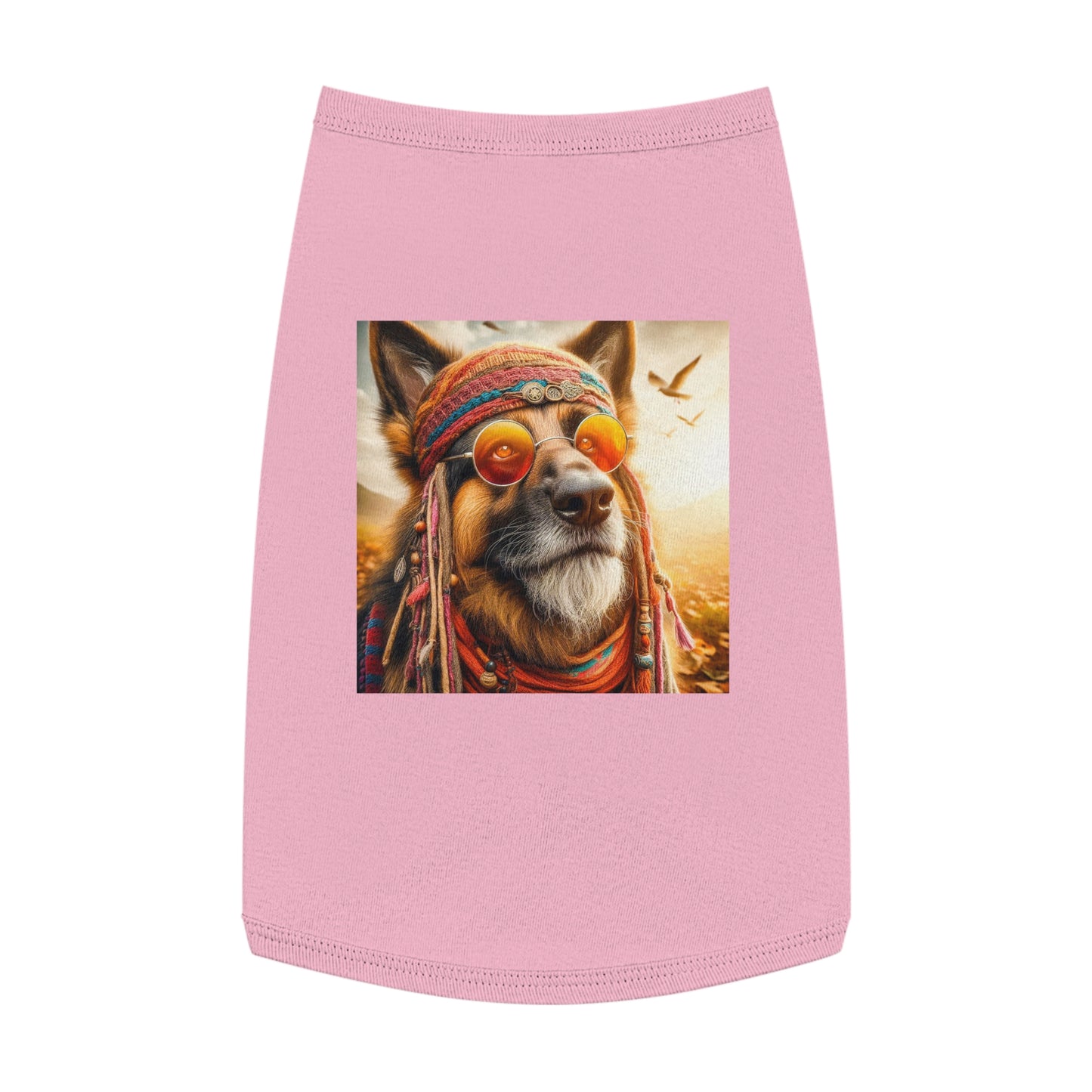 Pet Tank Top German Shepherd Pets Printify L Pink 