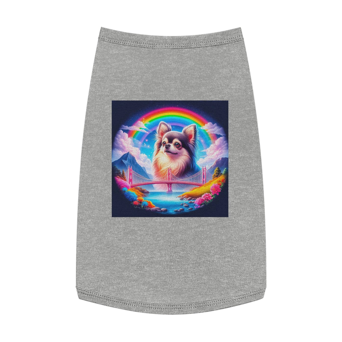 Pet Tank Top Chihuahua Pets Printify L Heather