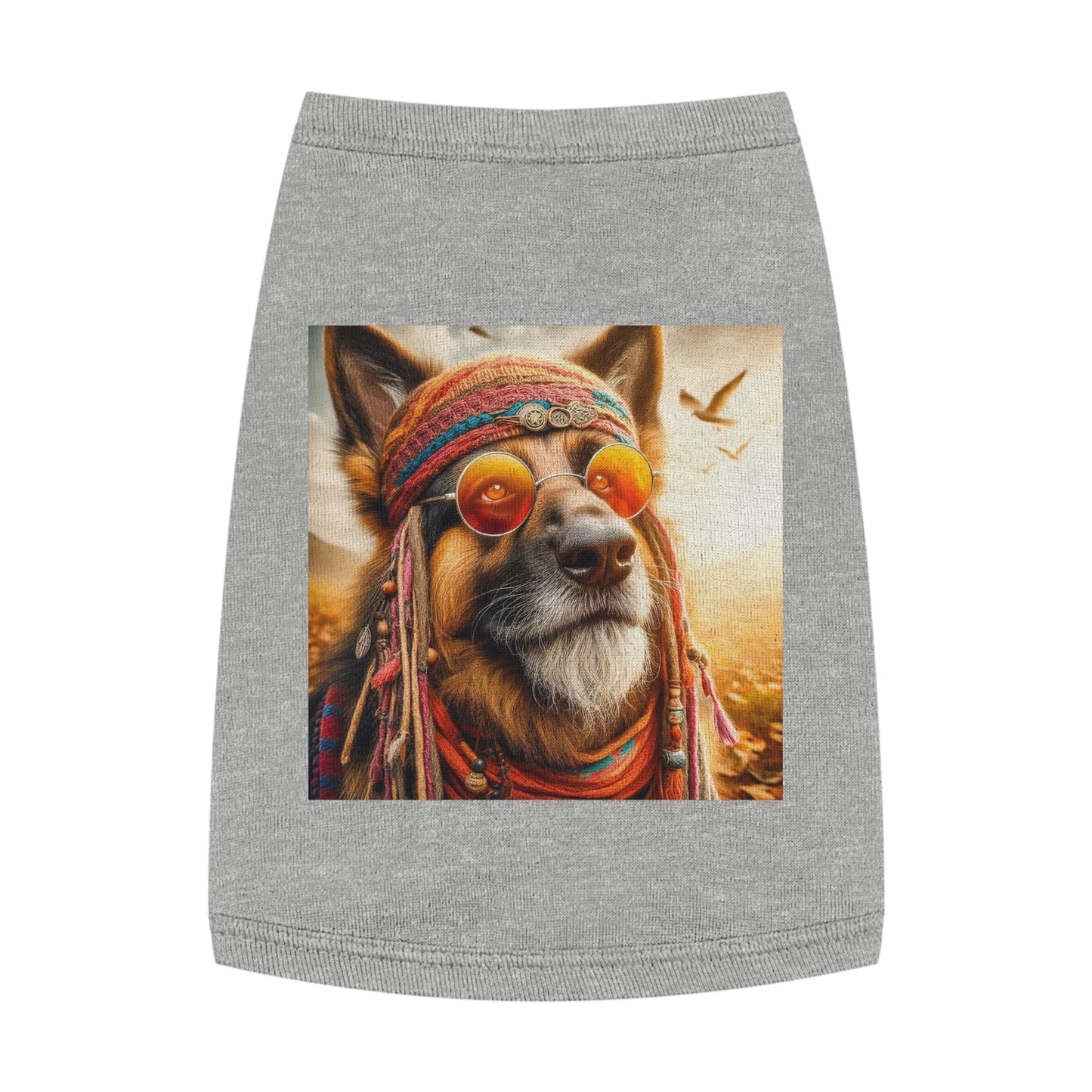 Pet Tank Top German Shepherd Pets Printify M Heather 