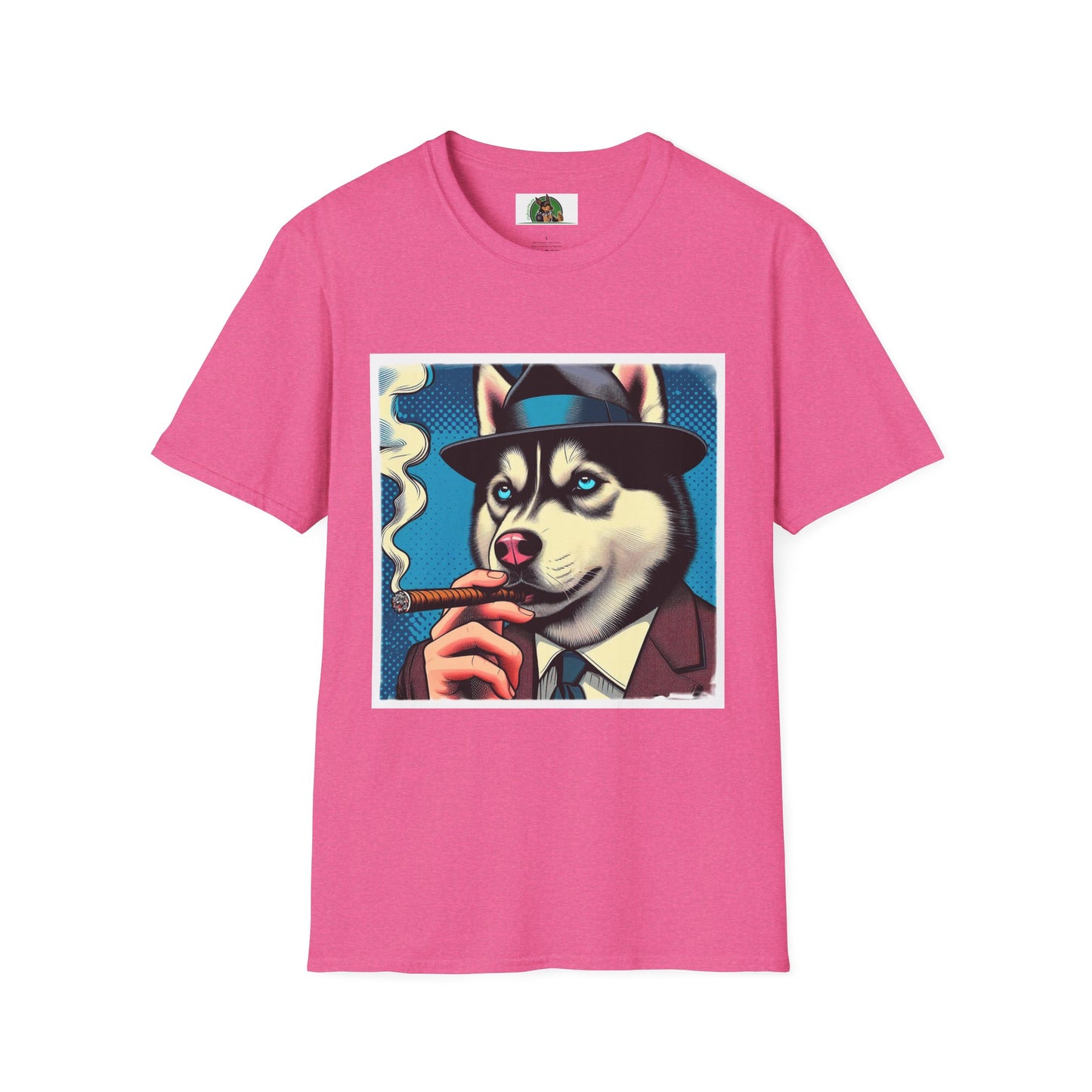 Husky T-Shirt Printify S Heather Heliconia 