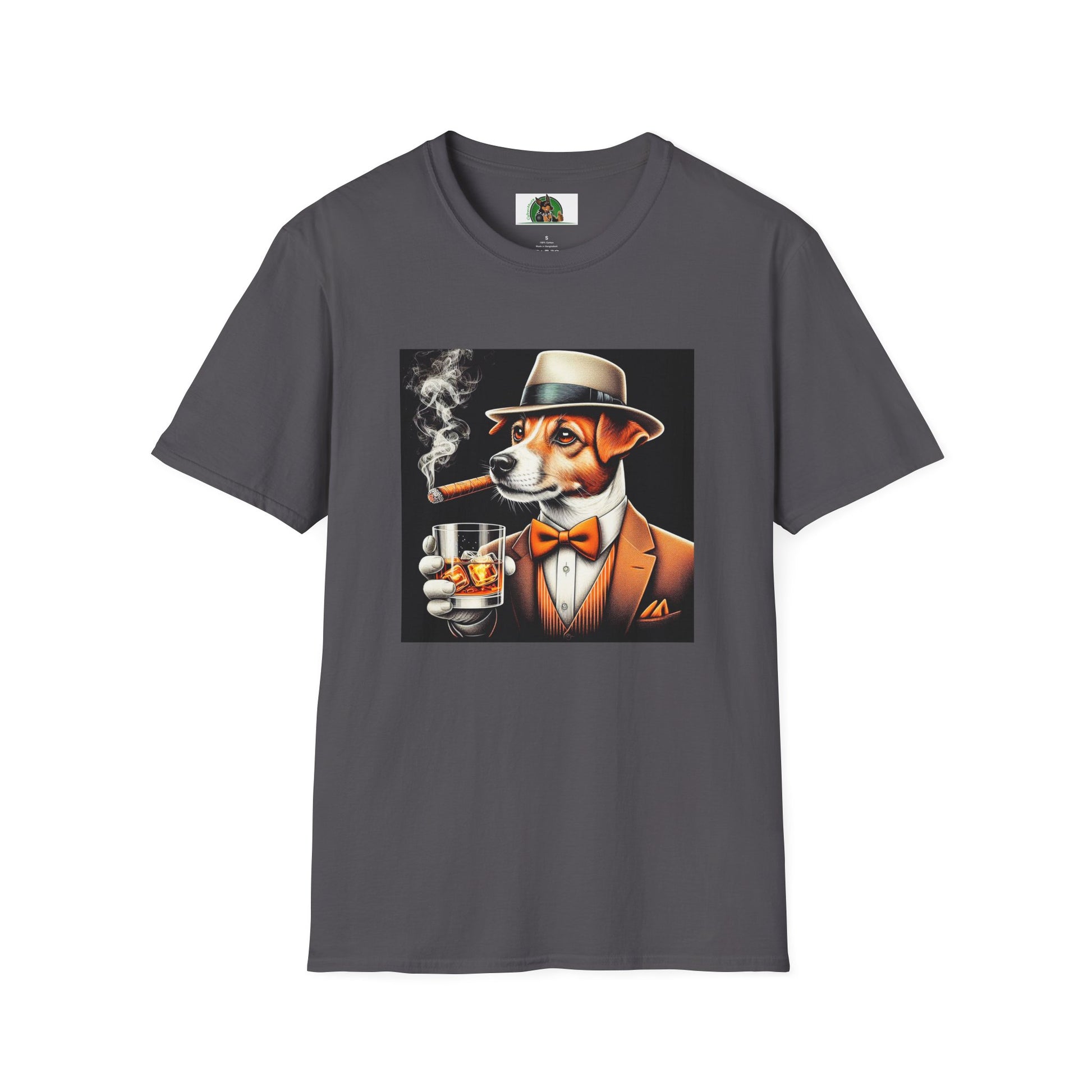 Jack Russell T-Shirt Printify S Charcoal