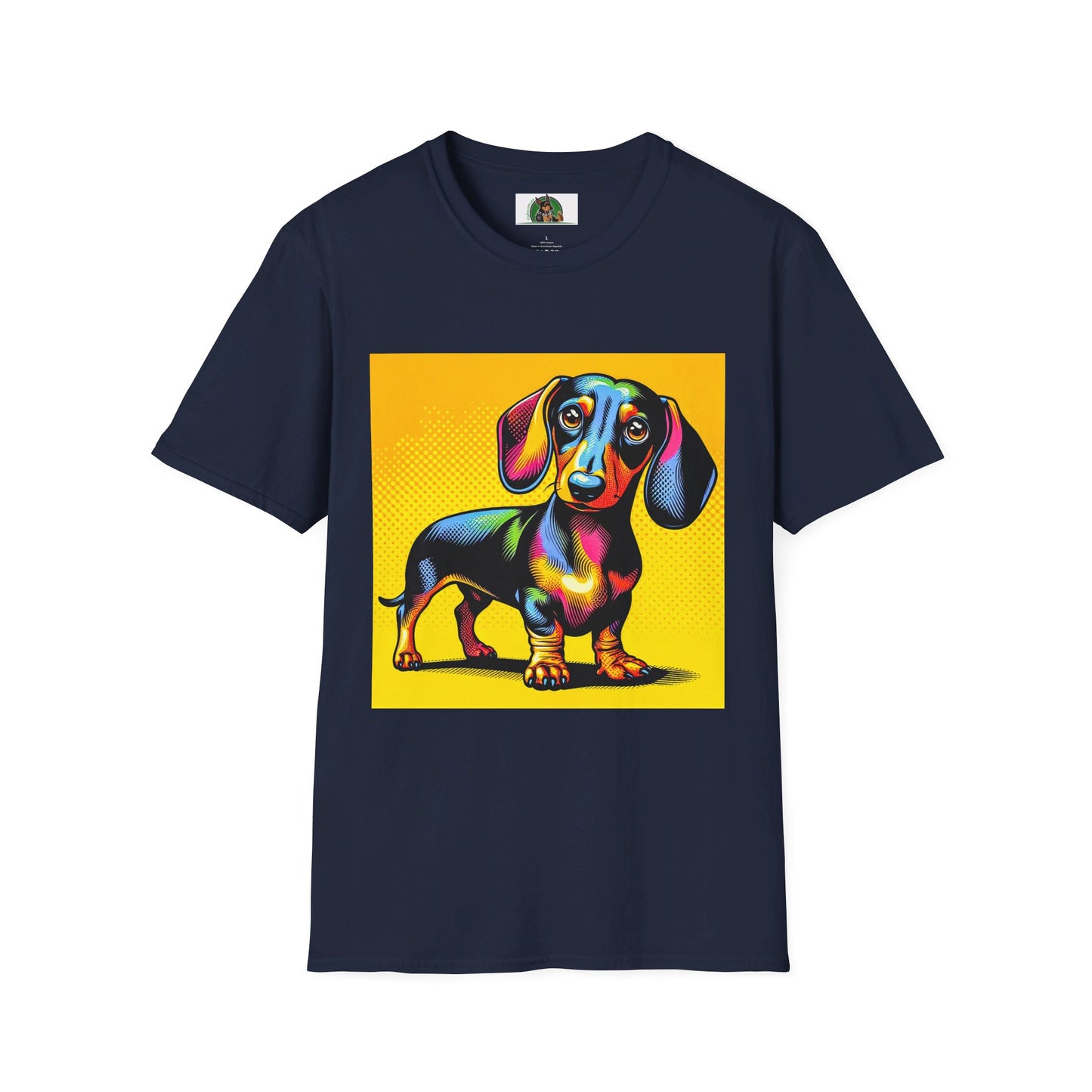 Dachshund T-Shirt Printify Navy S 