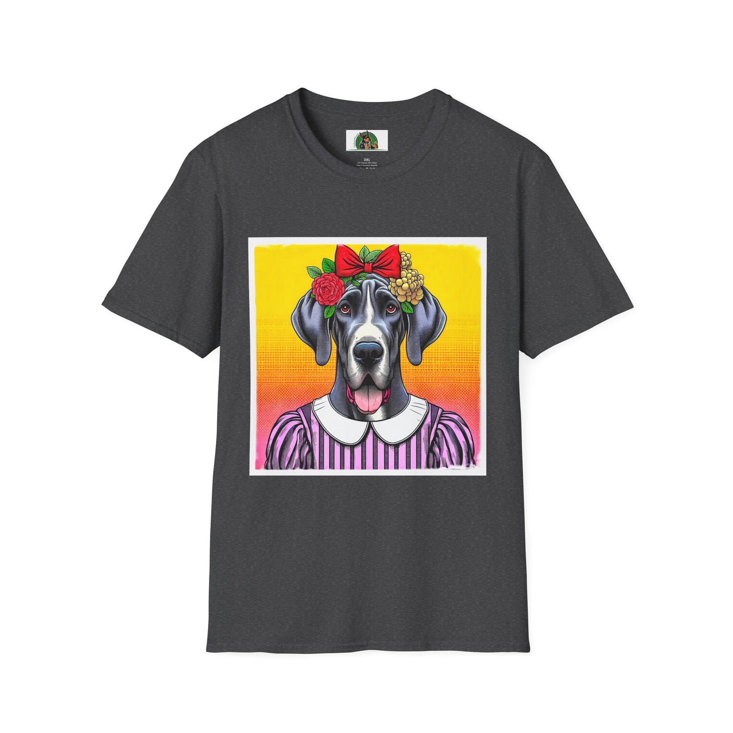 Great Dane T-Shirt Printify XS Dark Heather 