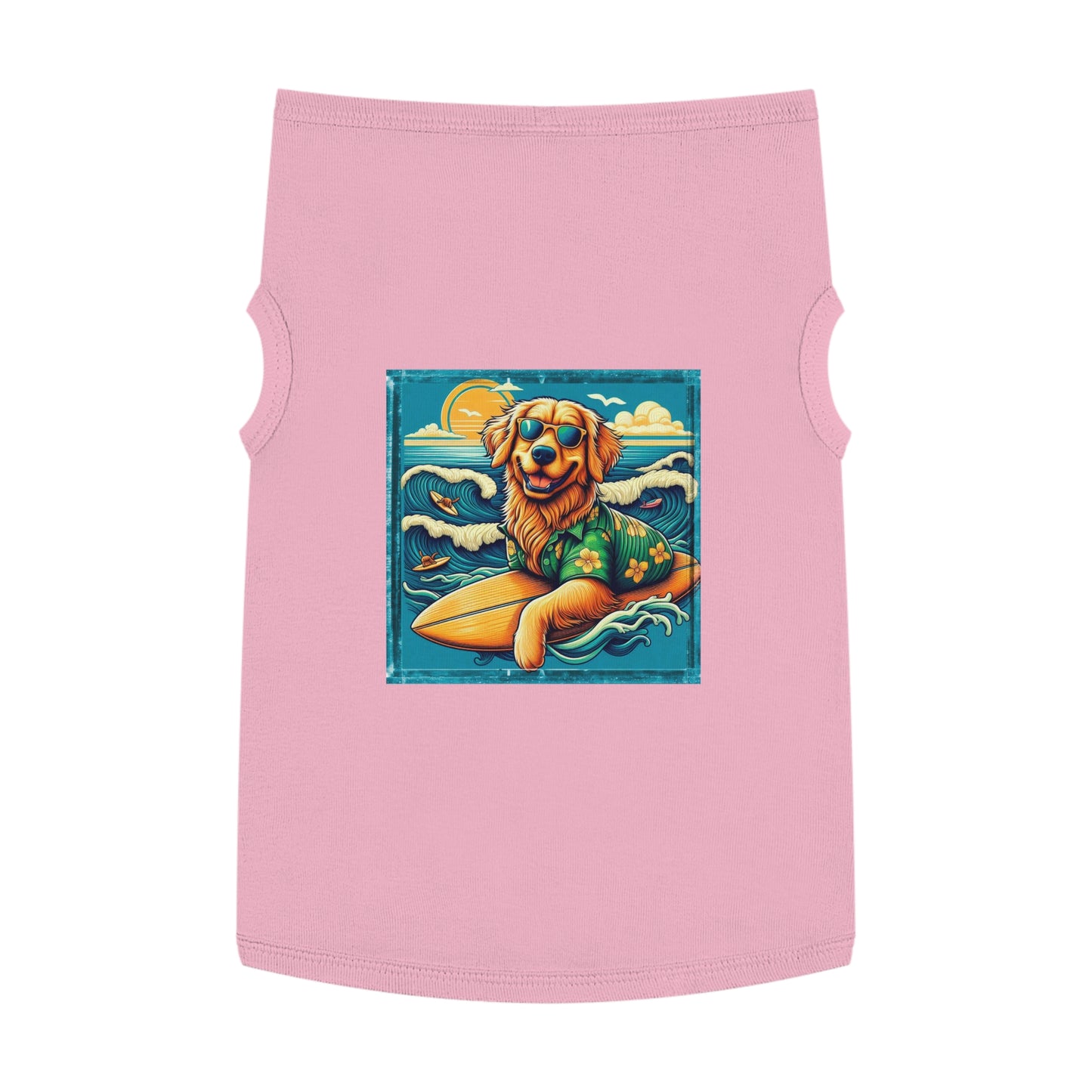 Golden Retriever pet tank top Pets Printify XL Pink 