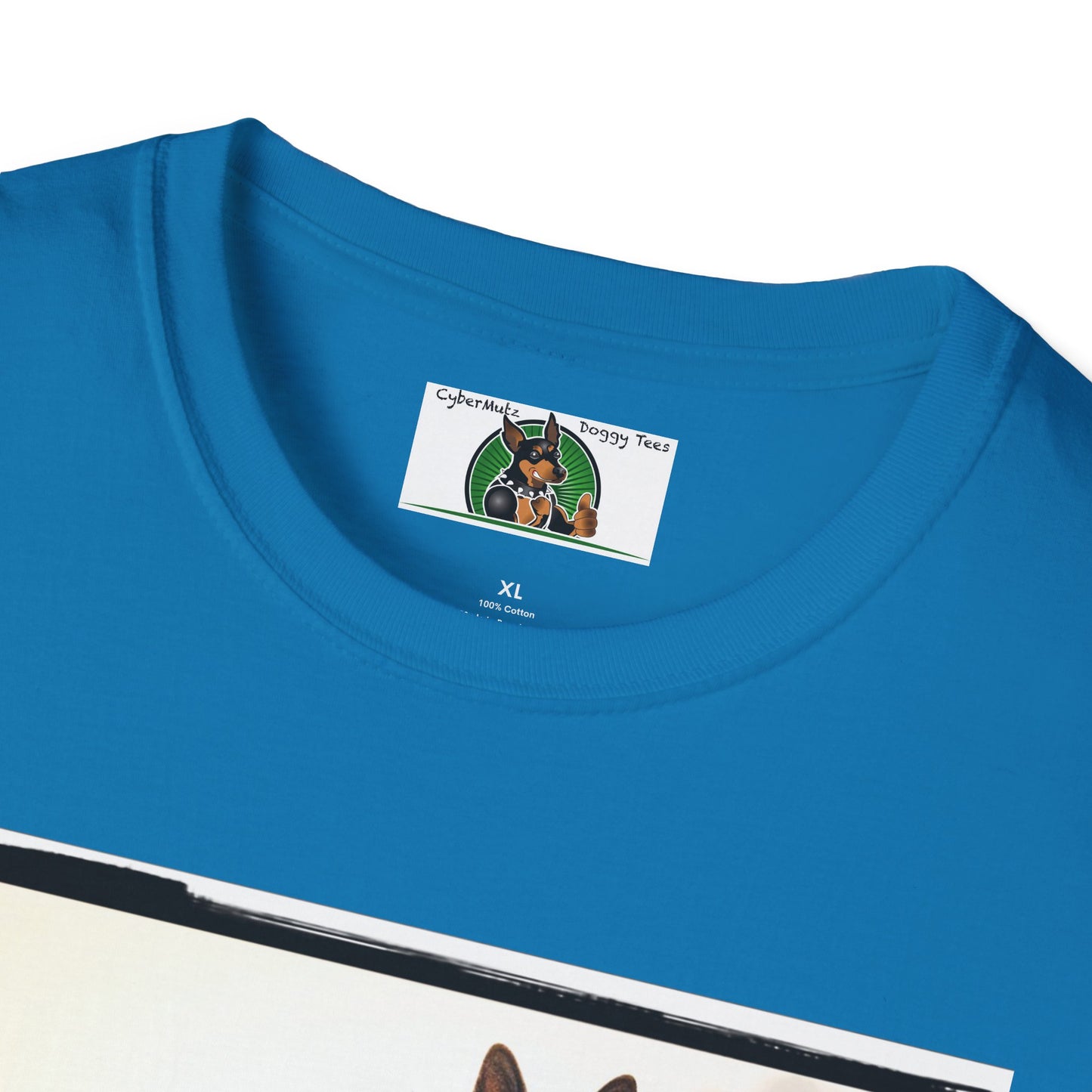 Road Bike German Shepherd Unisex Softstyle T-Shirt