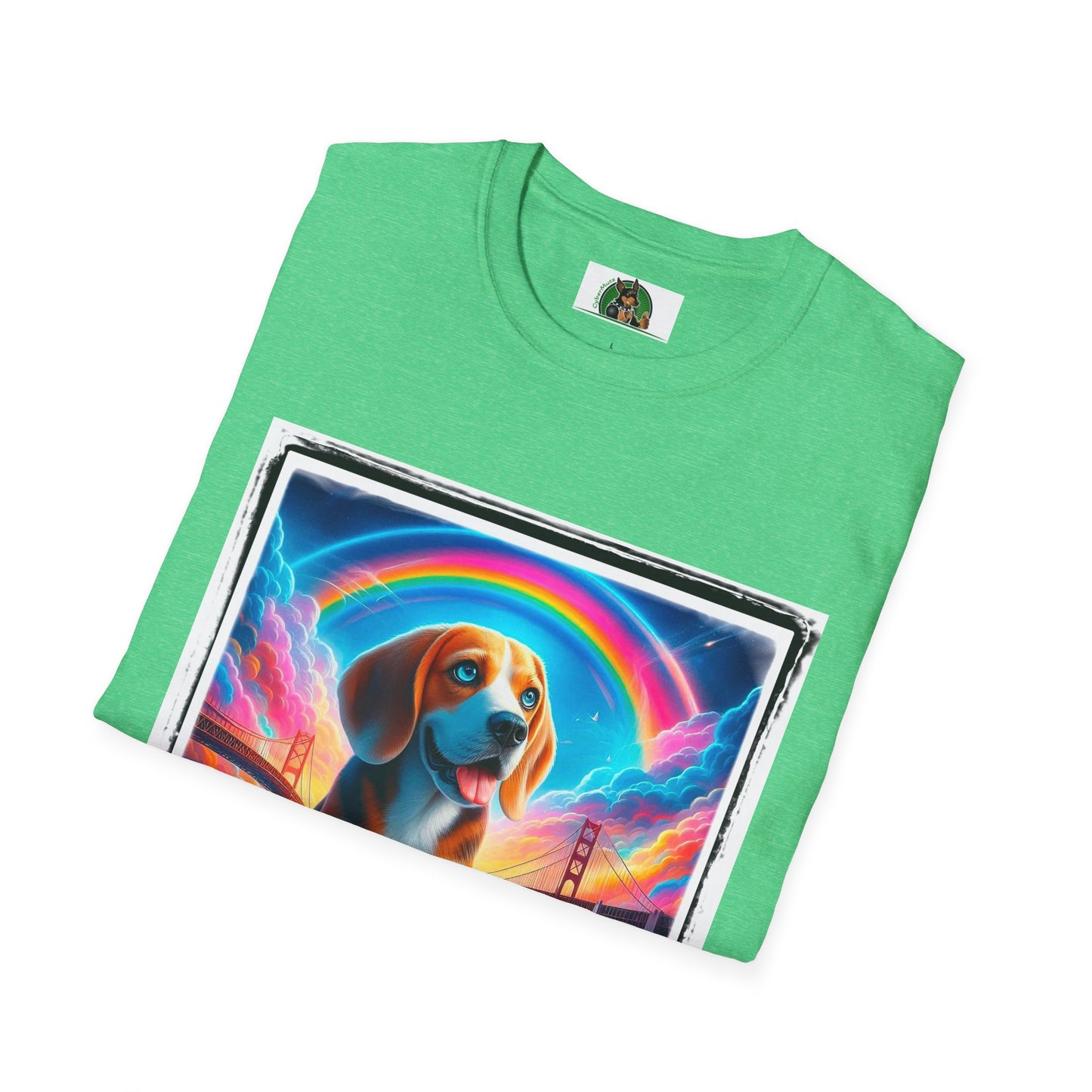 Beagle Rainbow Bridge T-Shirt Printify   