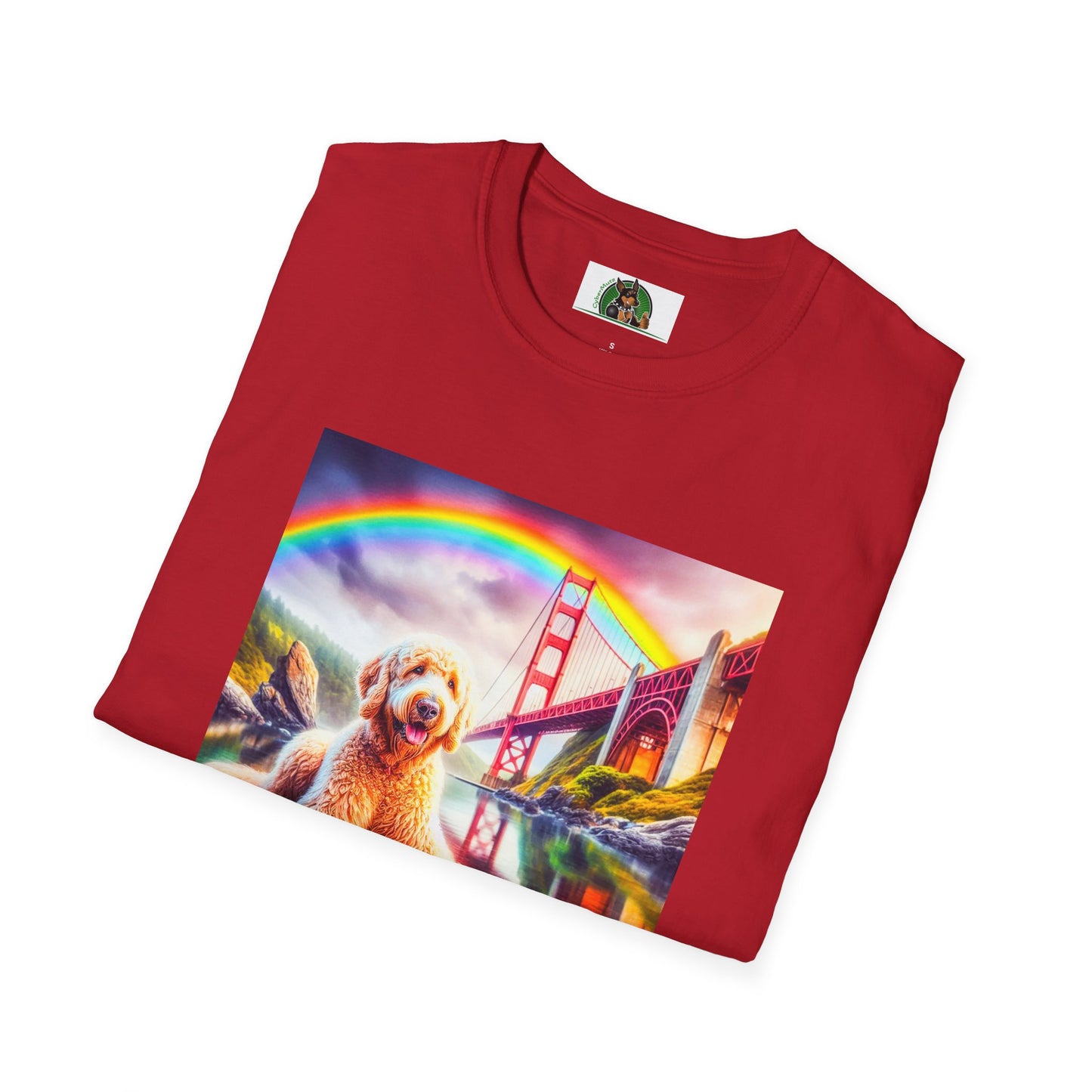 Golden Doodle pretty lake t shirt