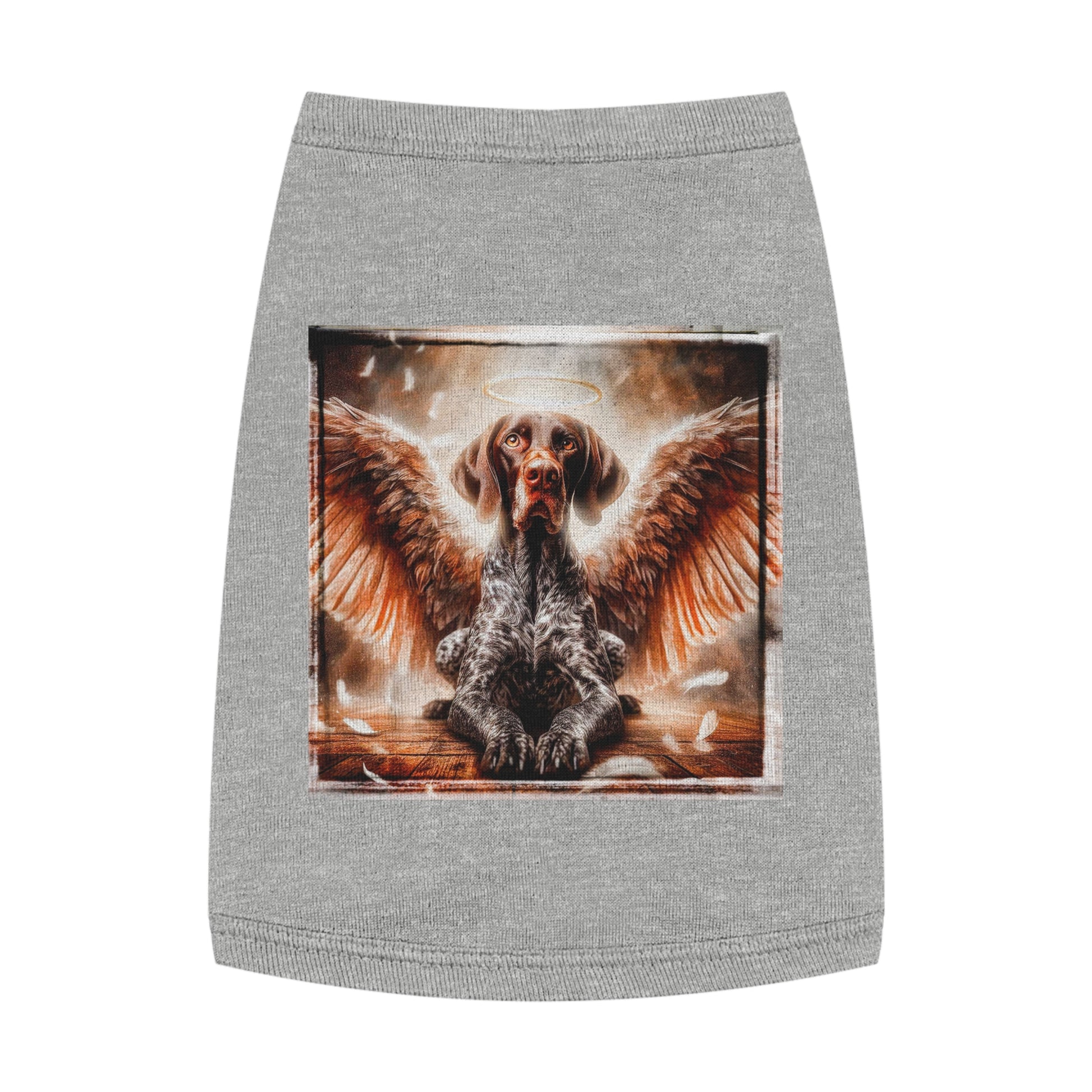 Pet Tank Top German Shorthaired Pointer angel t shirt Pets Printify M Heather