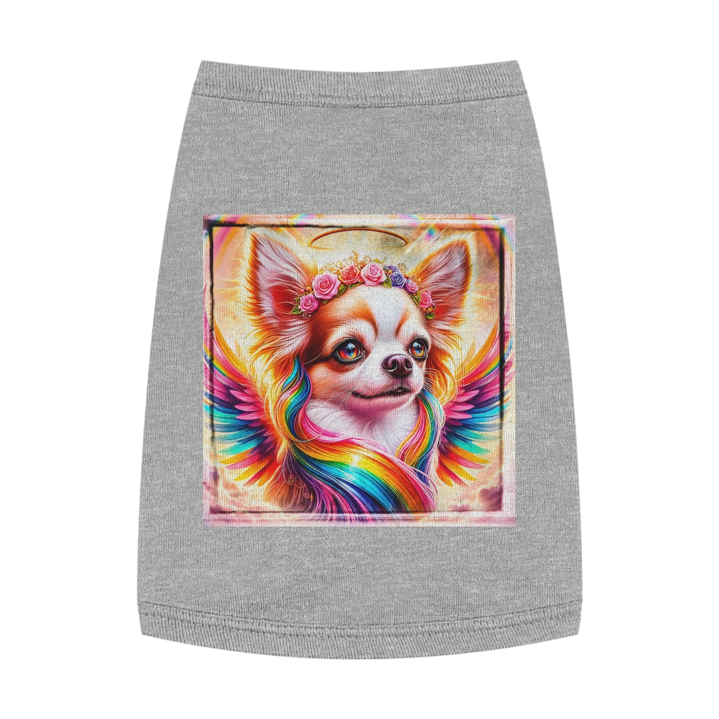 Pet Tank Top Chihuahua Pets Printify M Heather