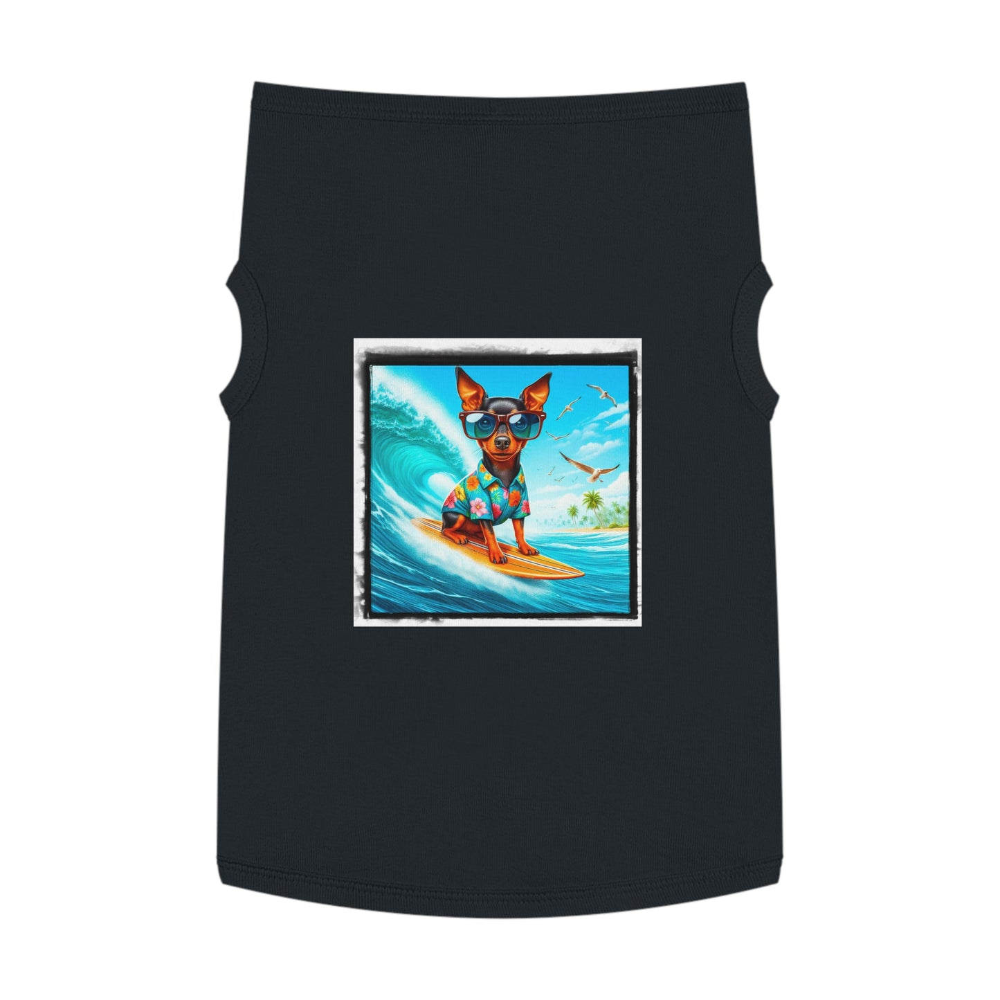 Dog Tank Top - Min Pin Tank Tops Pets Printify   