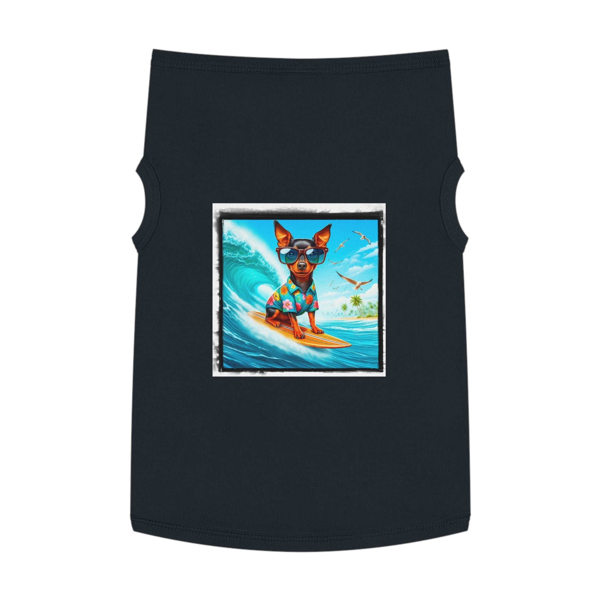 Dog Tank Top - Min Pin Tank Tops Pets Printify   