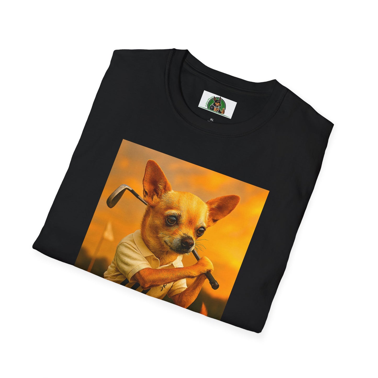 Chihuahua Golf T-Shirt Sports T-Shirt Printify