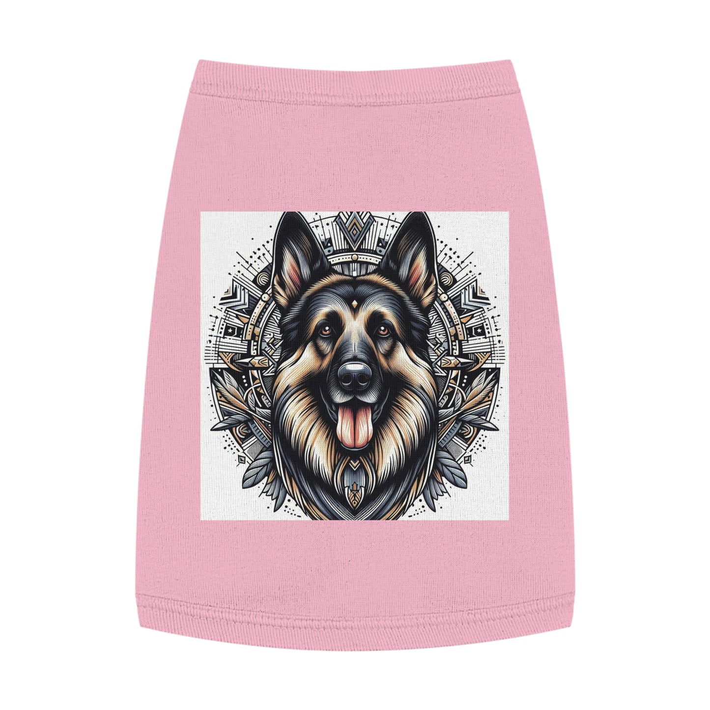 Pet Tank Top German Shepherd Pets Printify M Pink 