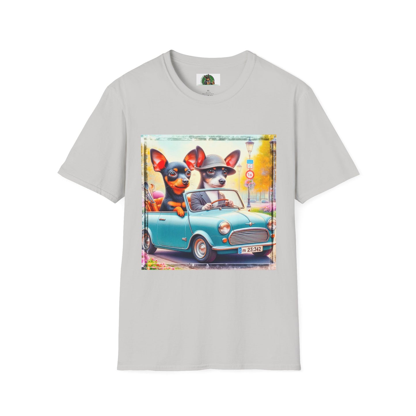 Wacky Rat Terrier T-Shirt T-Shirt Printify S Ice Grey 