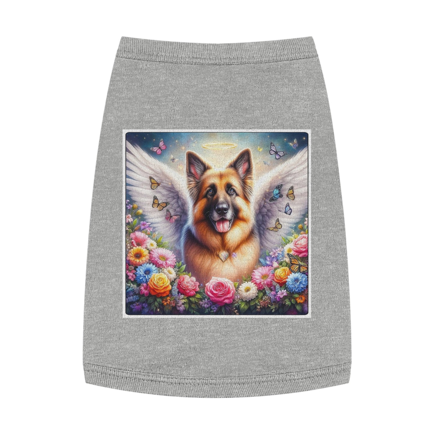 Pet Tank Top German Shepherd Pets Printify M Heather