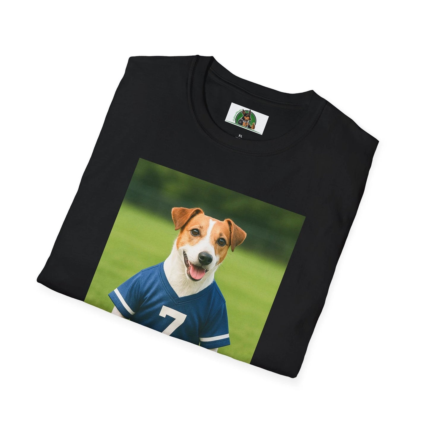 Jack Russell Soccer T-Shirt — Sports Dog Tee for Fans & Pet Lovers by Printify