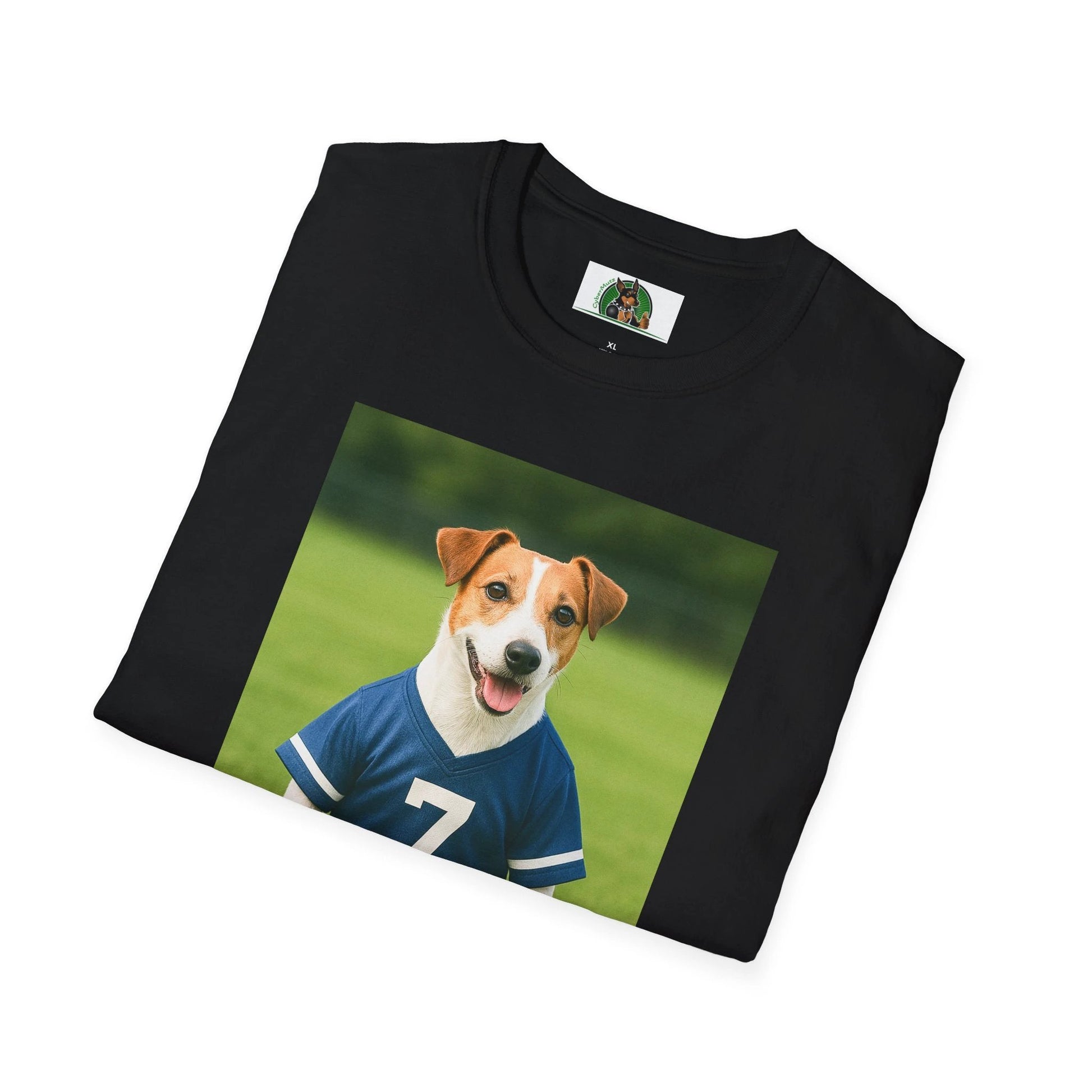 Jack Russell Soccer T-Shirt — Sports Dog Tee for Fans & Pet Lovers by Printify