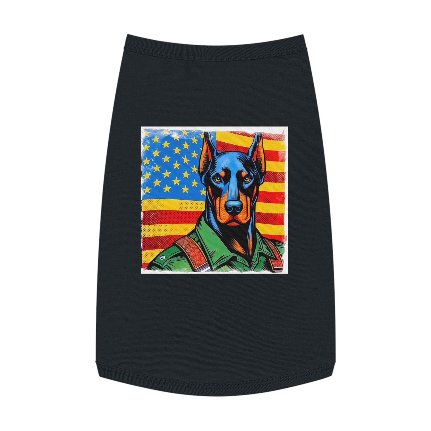 Pet Tank Top Doberman Pets Printify L Black