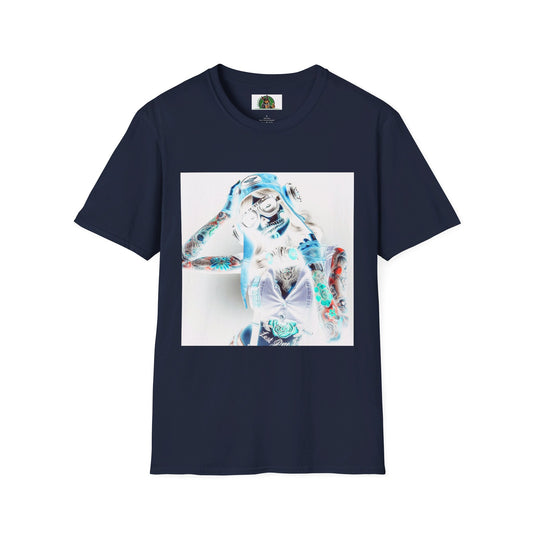 Zombie Girl T-Shirt Printify S Navy 