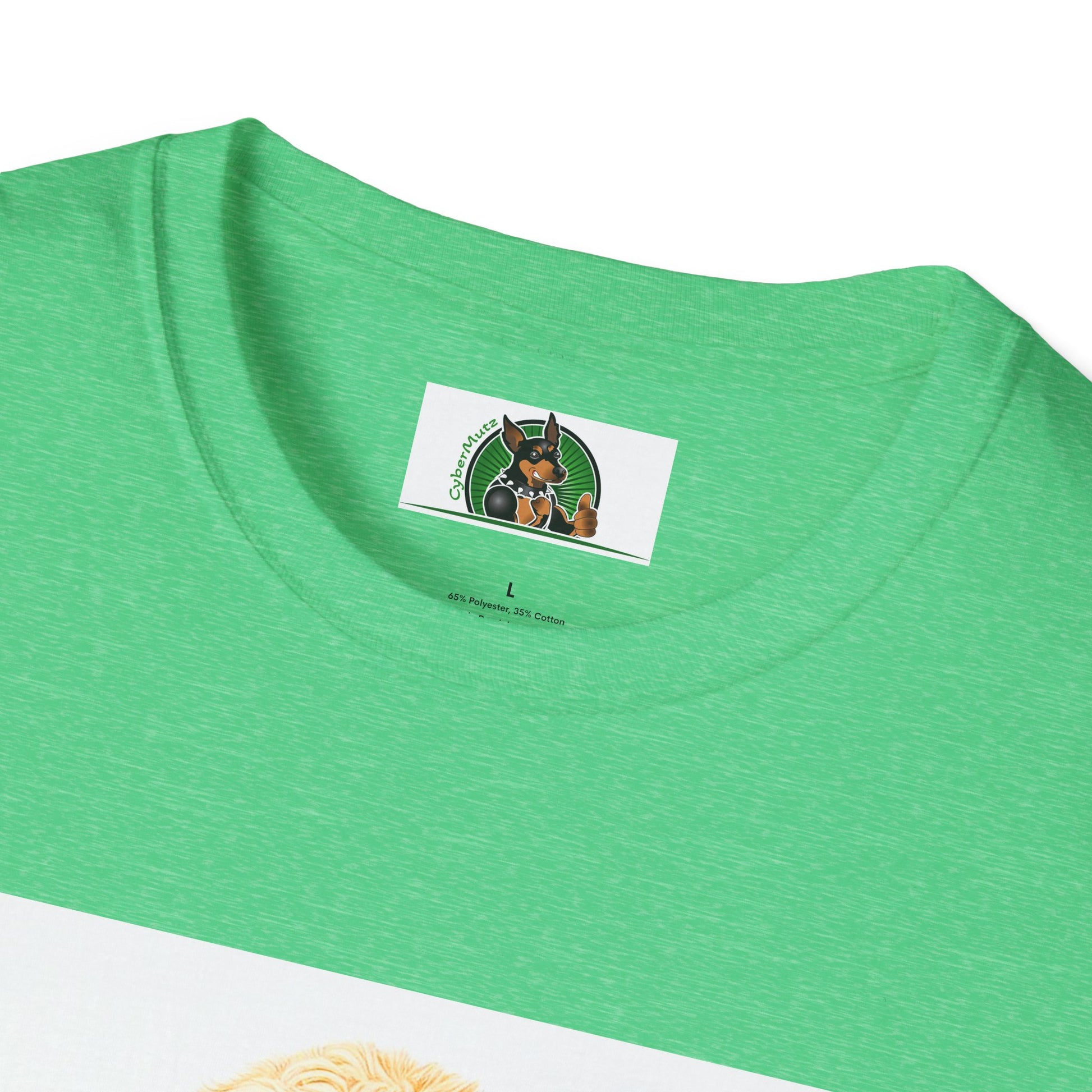 Golden Doodle sitting businessman T-Shirt Printify