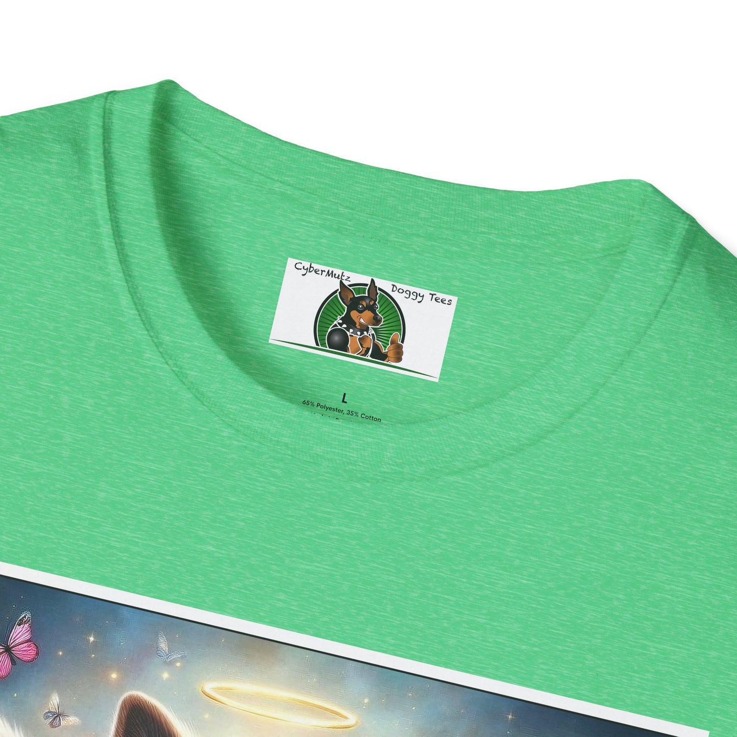 German Shepherd Dog "Rainbow Bridge" Unisex Softstyle T-Shirt