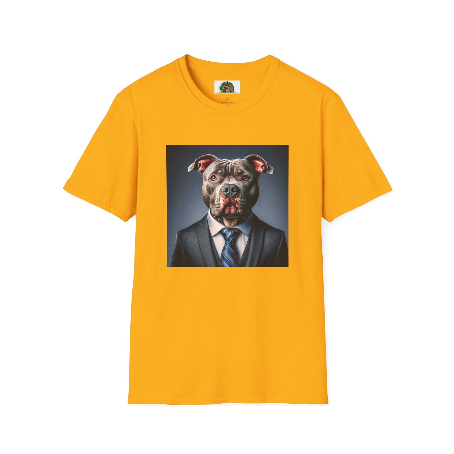 Pit Bull T-Shirt Printify S Gold