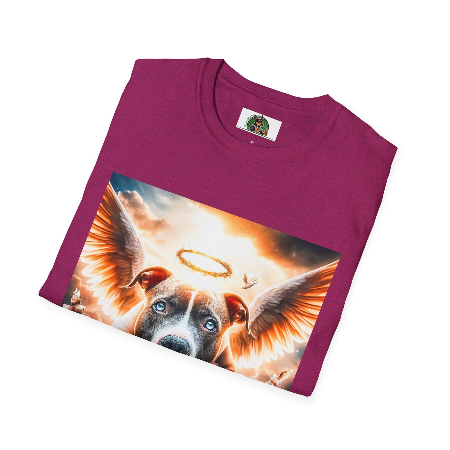 Pit bull heaven and clouds shirt