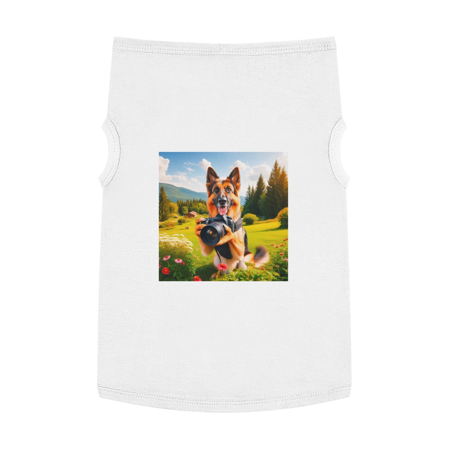 Pet Tank Top German Shepherd Pets Printify XL White 