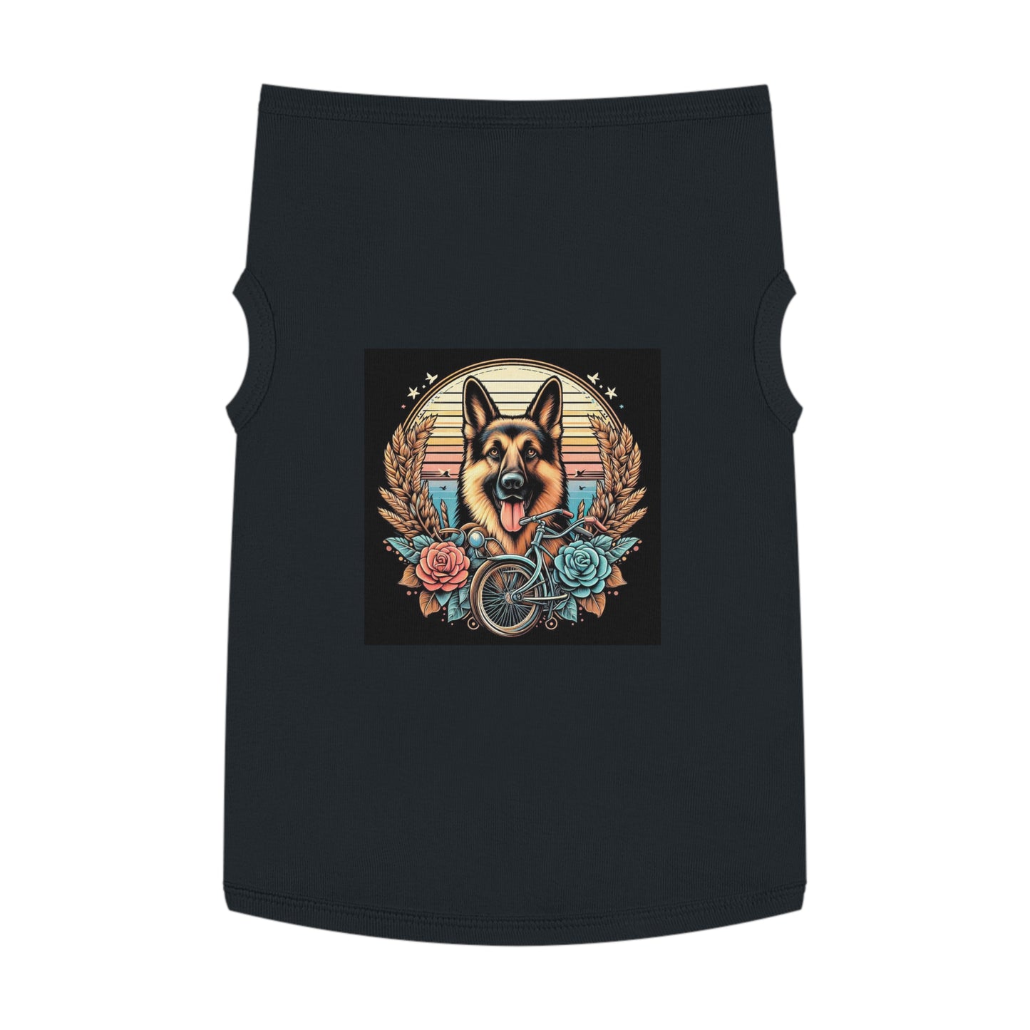 Pet Tank Top German Shepherd Pets Printify XL Black 