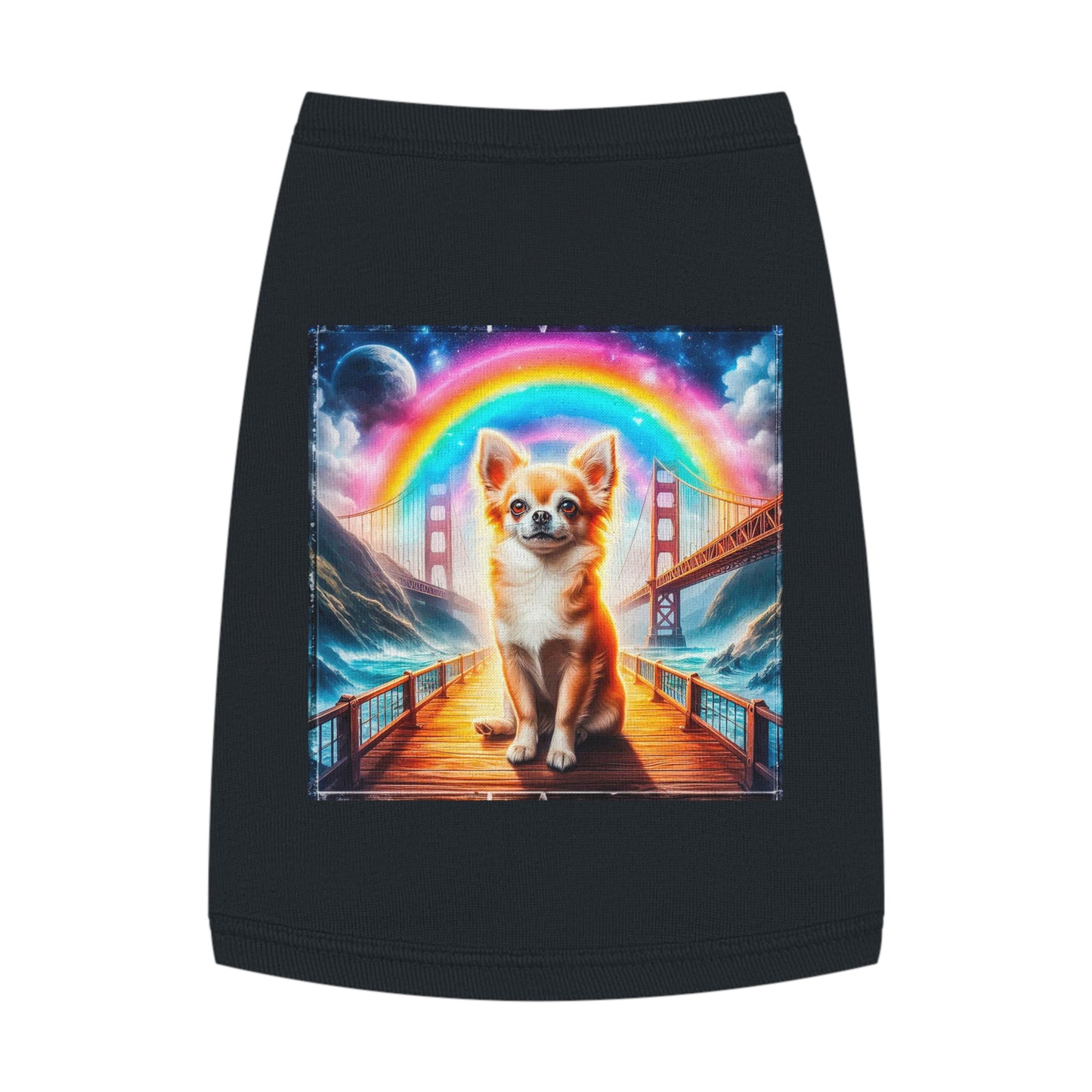 Pet Tank Top Chihuahua Pets Printify M Black