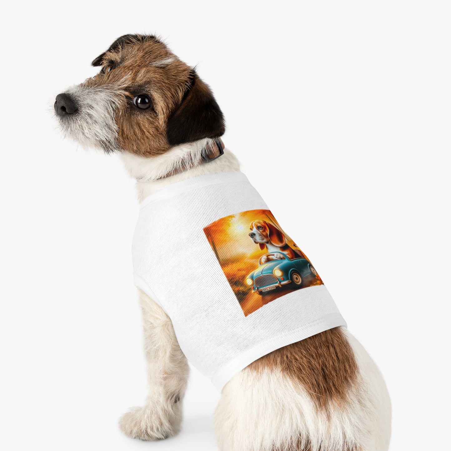 Pet Tank Top Wacky Beagle Pets Printify   